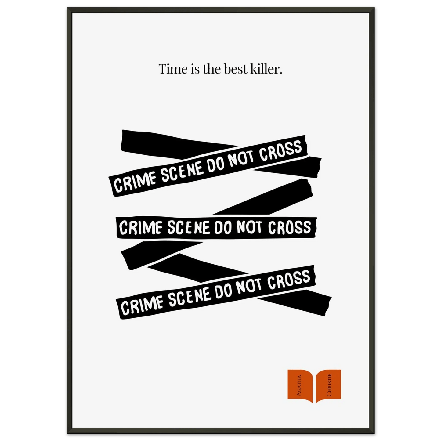 Agatha Christie Quote Print - Minimalist Poster-INK & FRAME STUDIO
