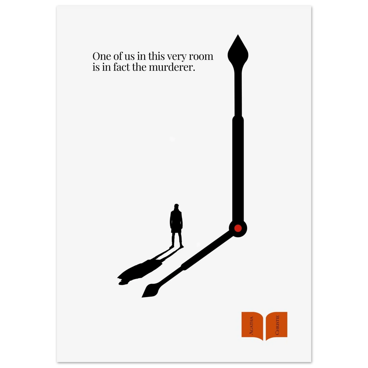 Agatha Christie Minimalist Poster-INK & FRAME STUDIO