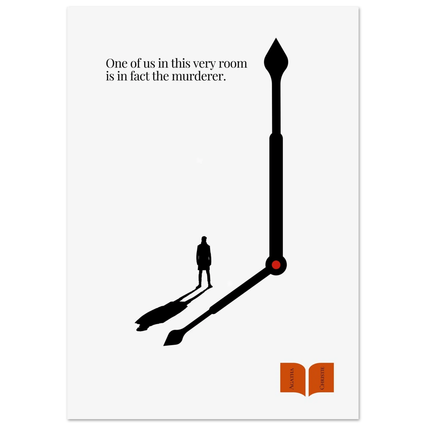 Agatha Christie Minimalist Poster-INK & FRAME STUDIO