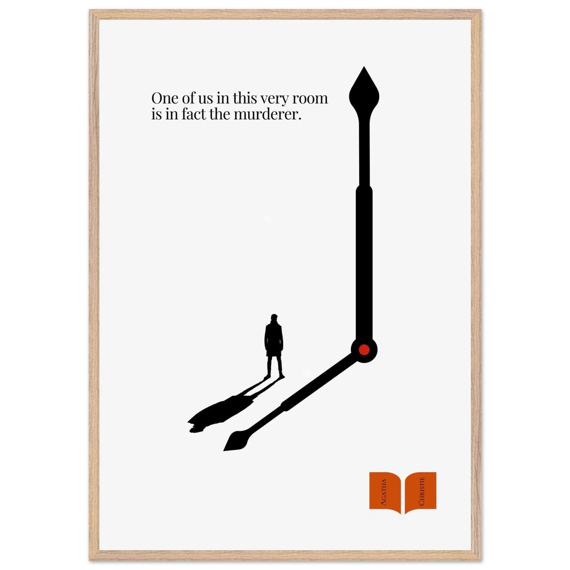 Agatha Christie Minimalist Poster-INK & FRAME STUDIO