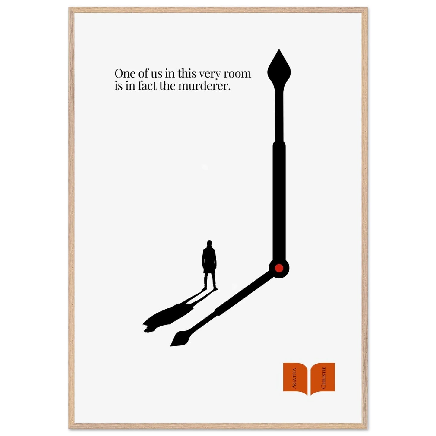 Agatha Christie Minimalist Poster-INK & FRAME STUDIO