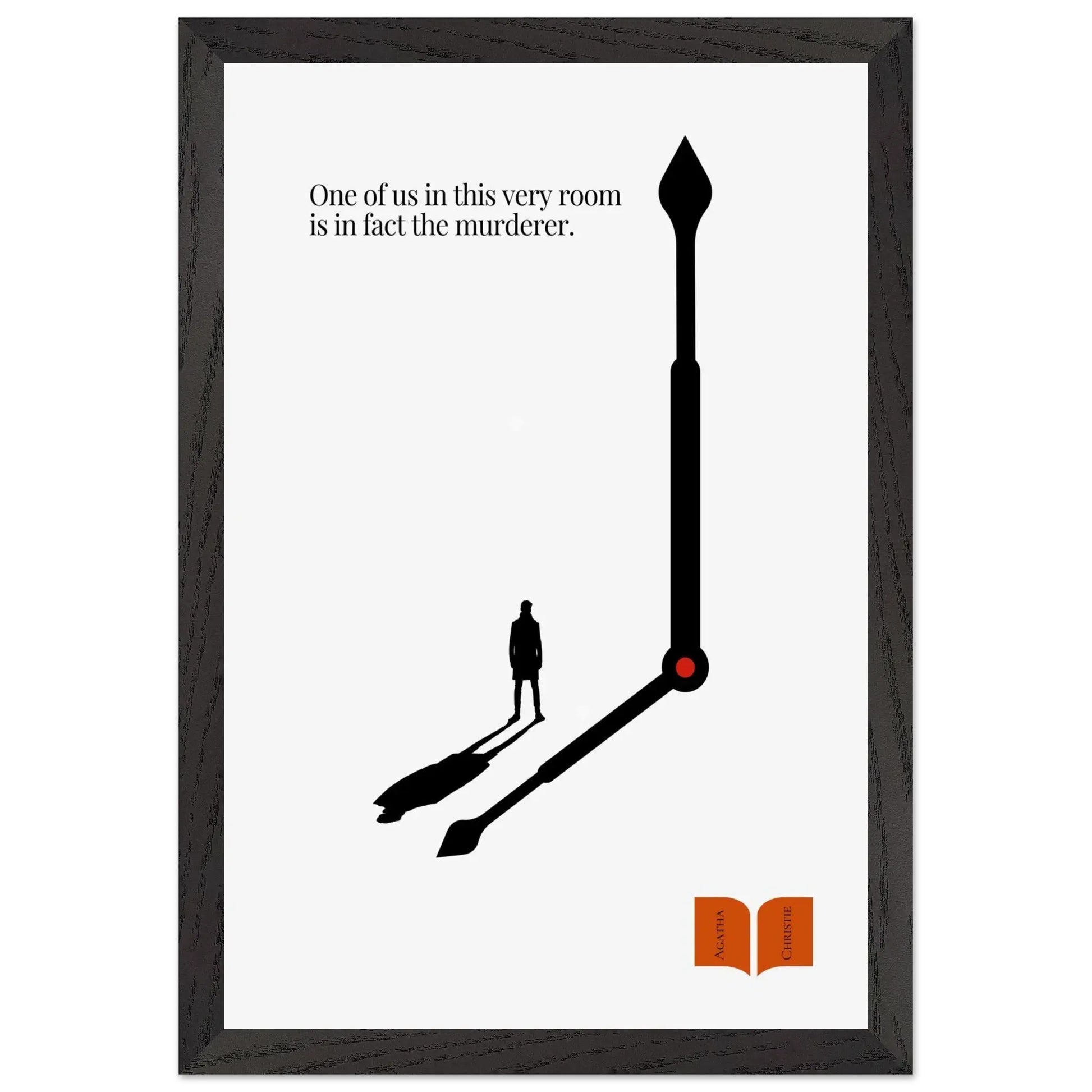 Agatha Christie Minimalist Poster-INK & FRAME STUDIO