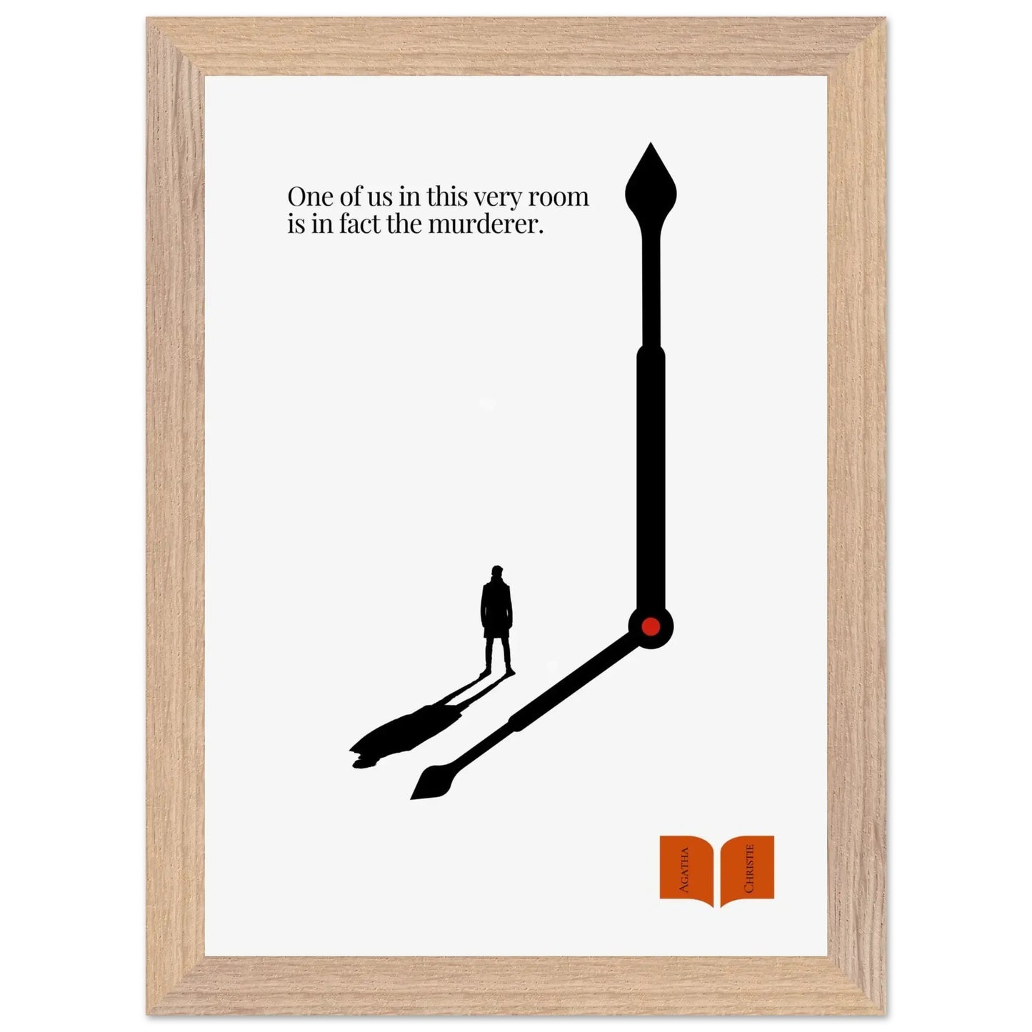 Agatha Christie Minimalist Poster-INK & FRAME STUDIO