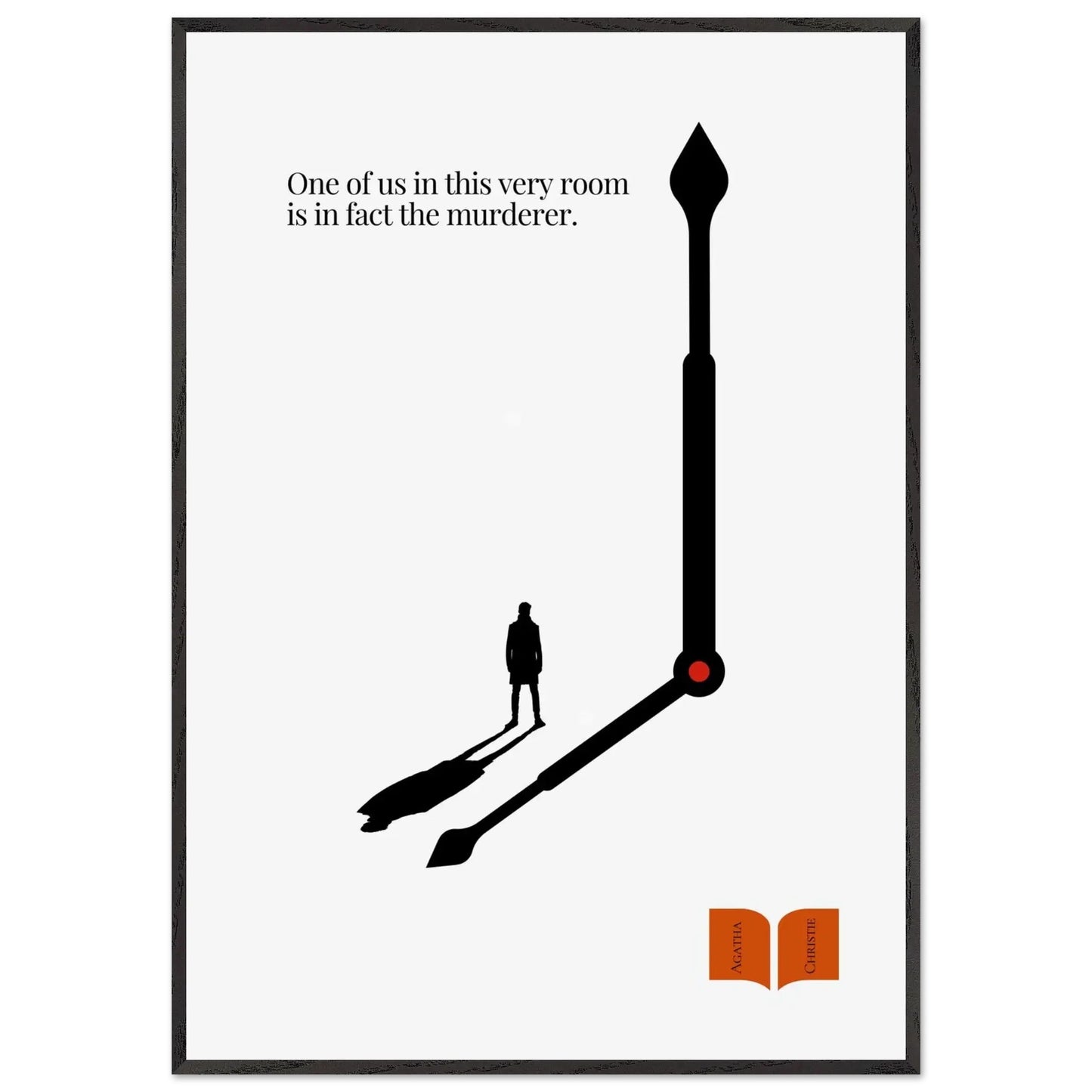 Agatha Christie Minimalist Poster-INK & FRAME STUDIO