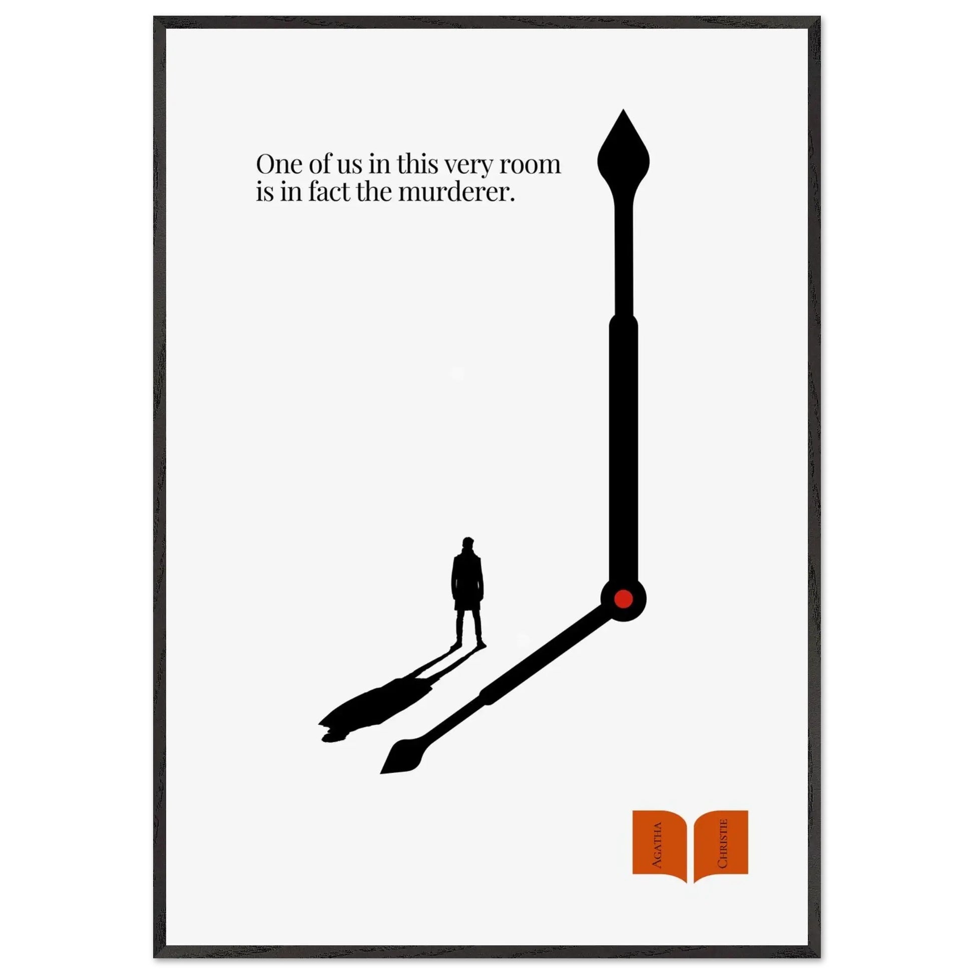 Agatha Christie Minimalist Poster-INK & FRAME STUDIO