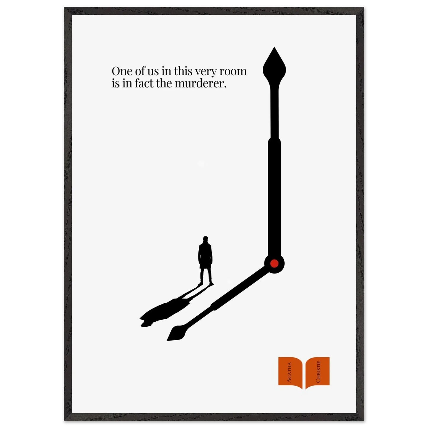 Agatha Christie Minimalist Poster-INK & FRAME STUDIO