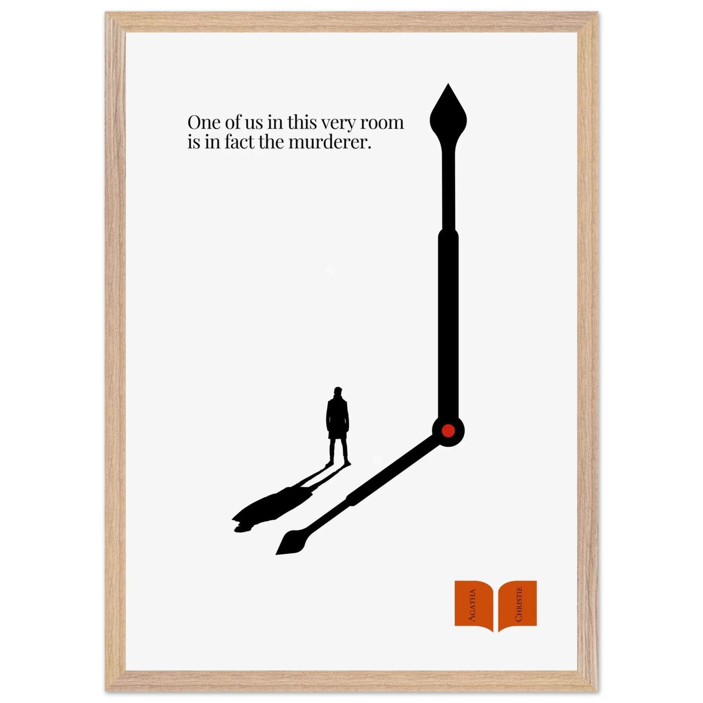 Agatha Christie Minimalist Poster-INK & FRAME STUDIO