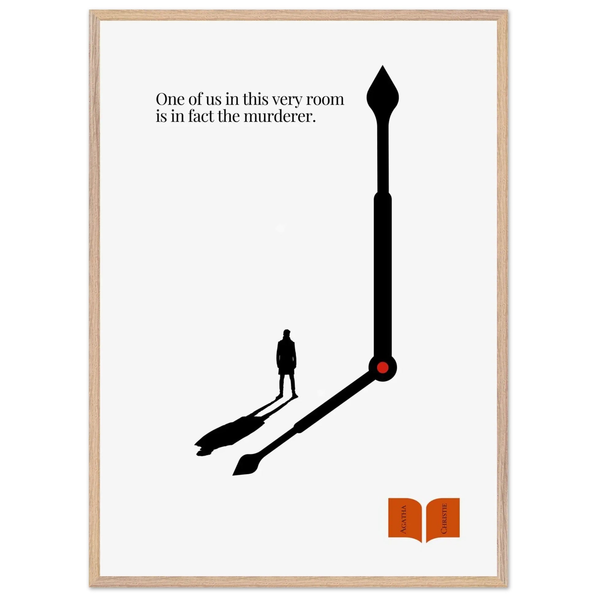 Agatha Christie Minimalist Poster-INK & FRAME STUDIO