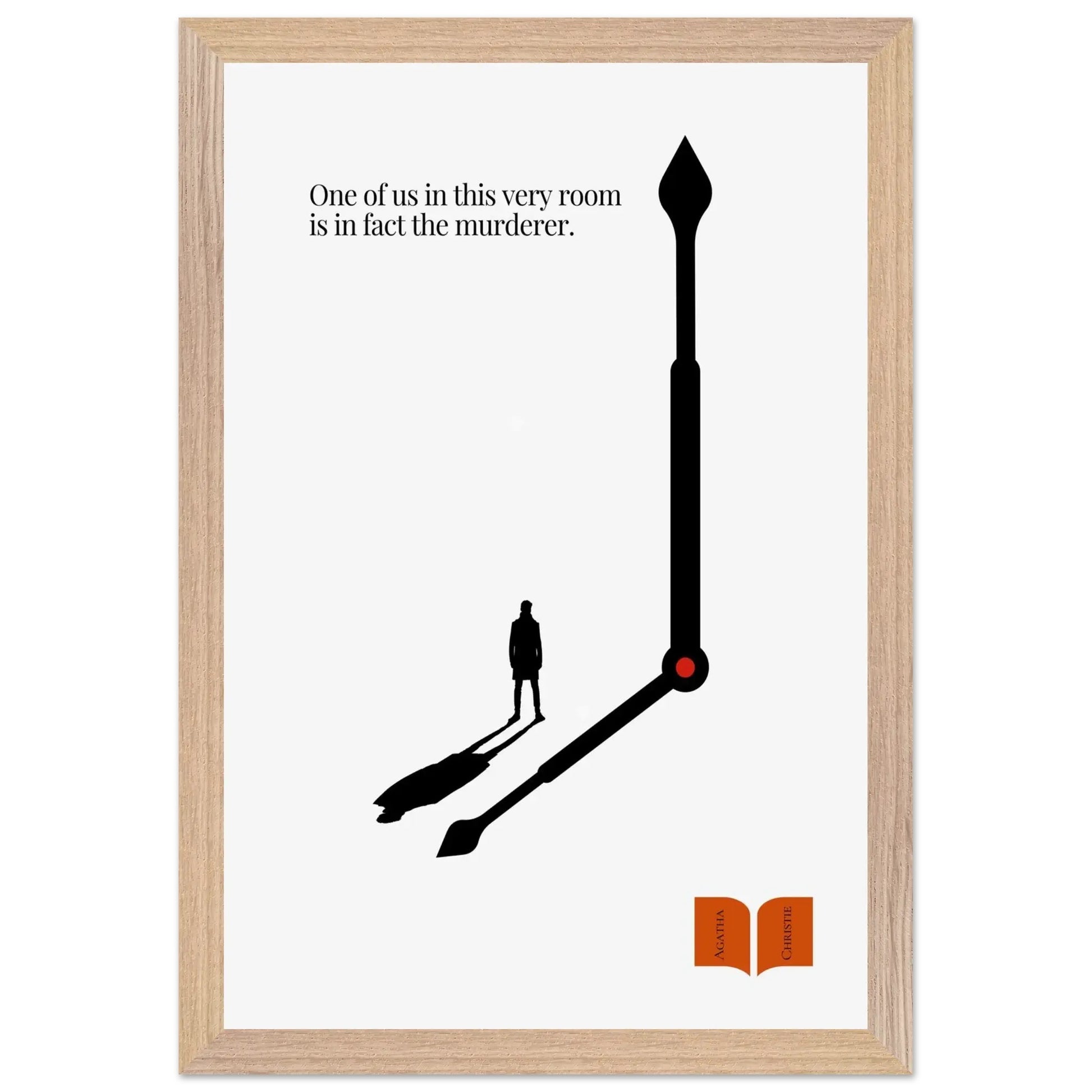 Agatha Christie Minimalist Poster-INK & FRAME STUDIO