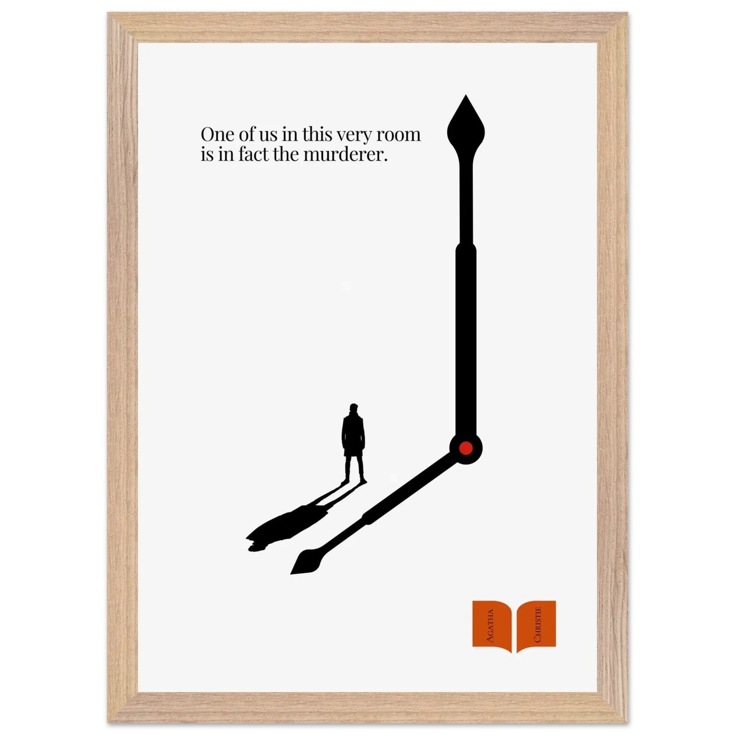 Agatha Christie Minimalist Poster-INK & FRAME STUDIO
