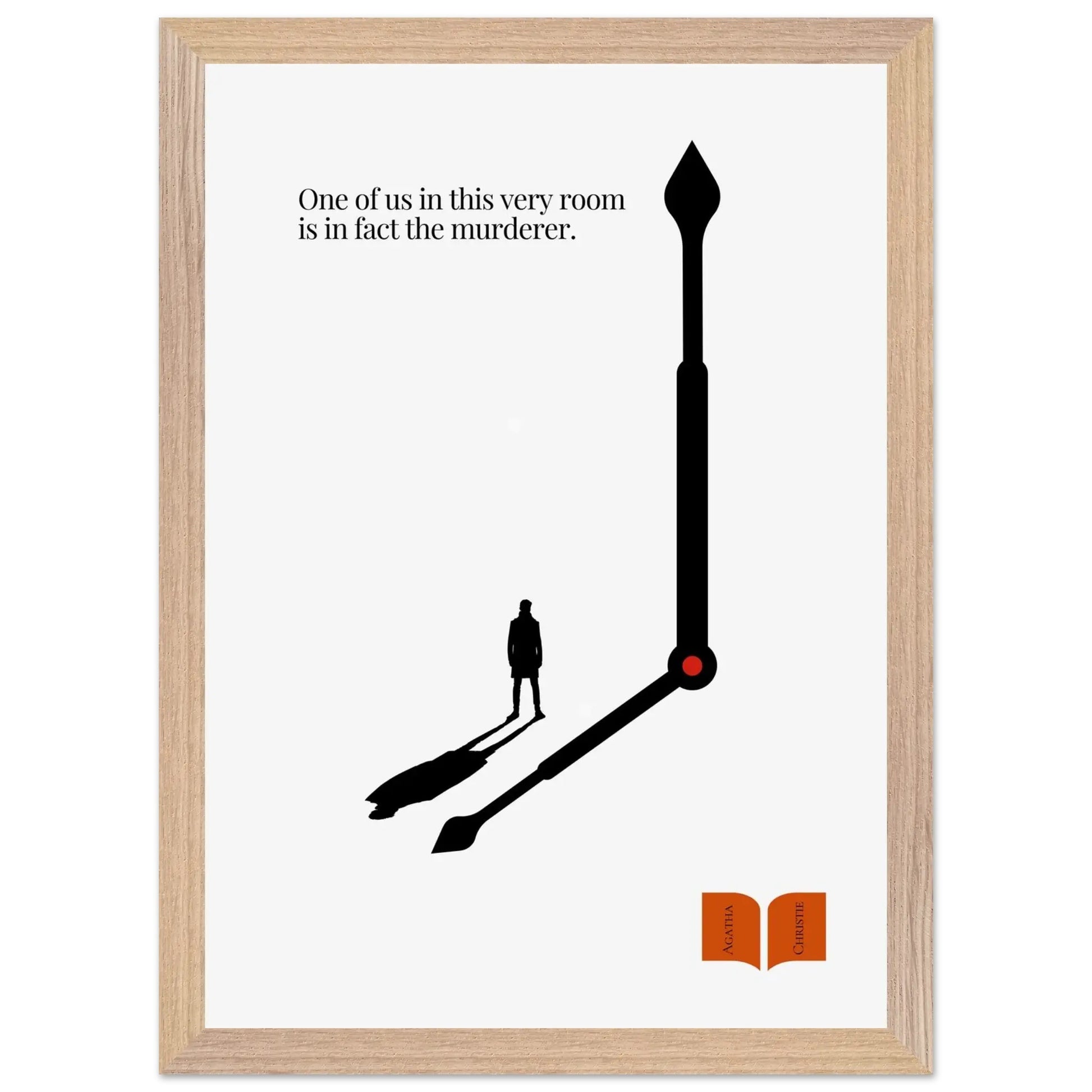 Agatha Christie Minimalist Poster-INK & FRAME STUDIO