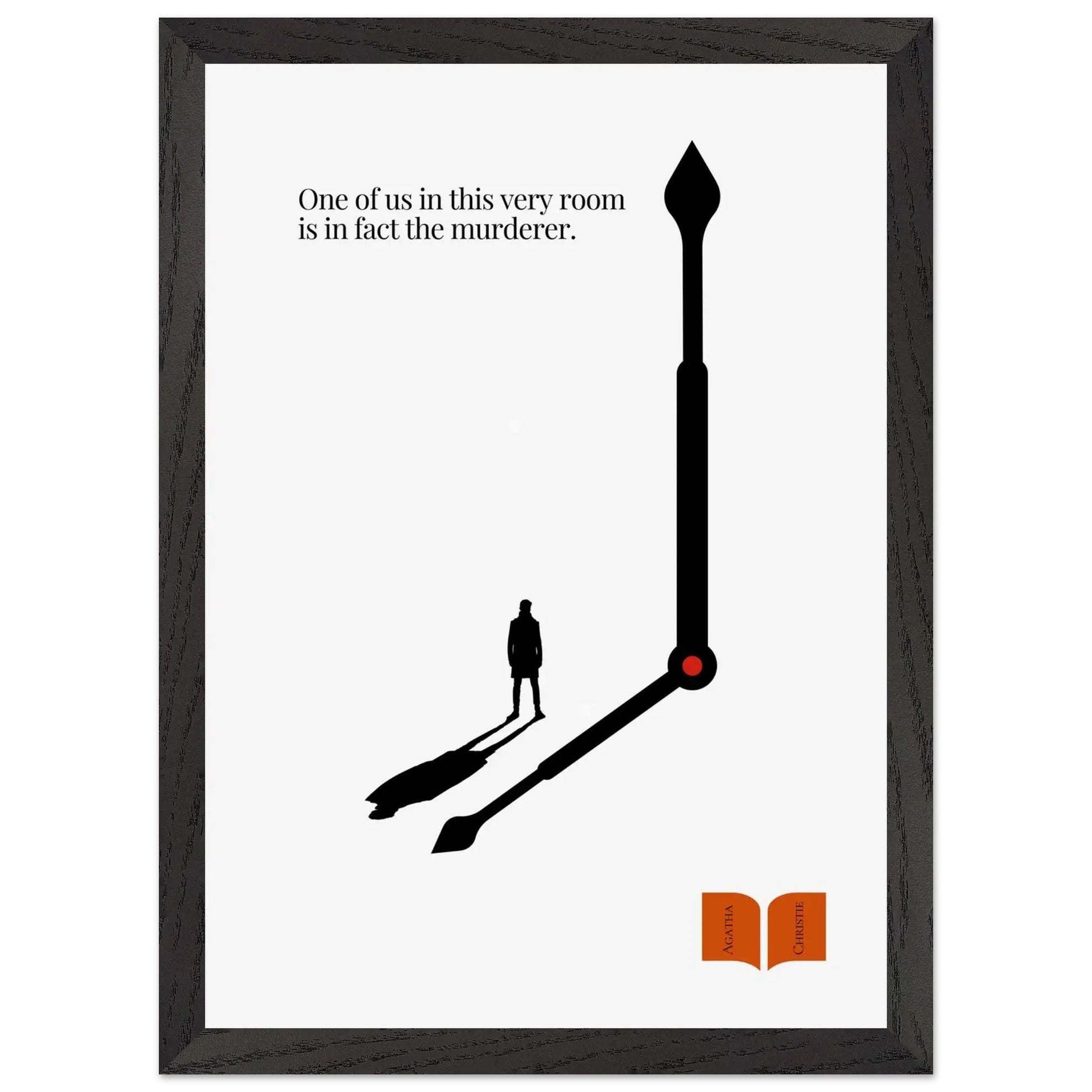 Agatha Christie Minimalist Poster-INK & FRAME STUDIO