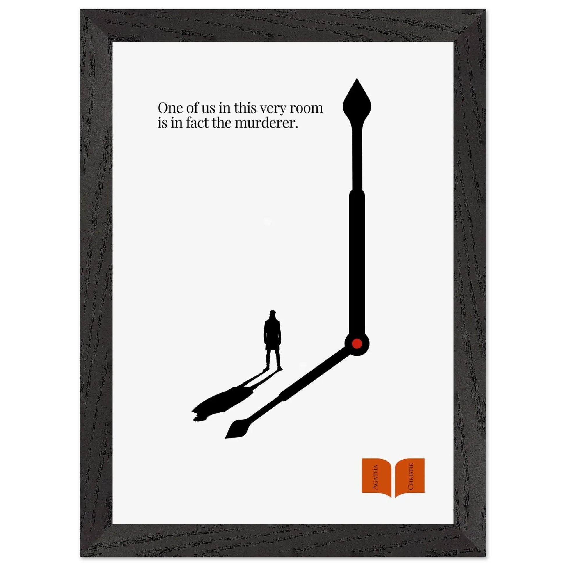 Agatha Christie Minimalist Poster-INK & FRAME STUDIO