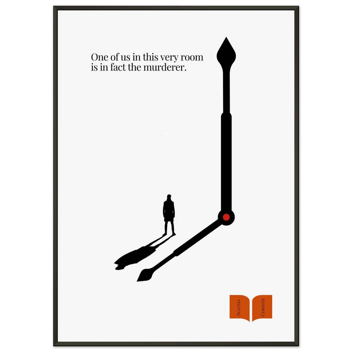 Agatha Christie Minimalist Poster-INK & FRAME STUDIO