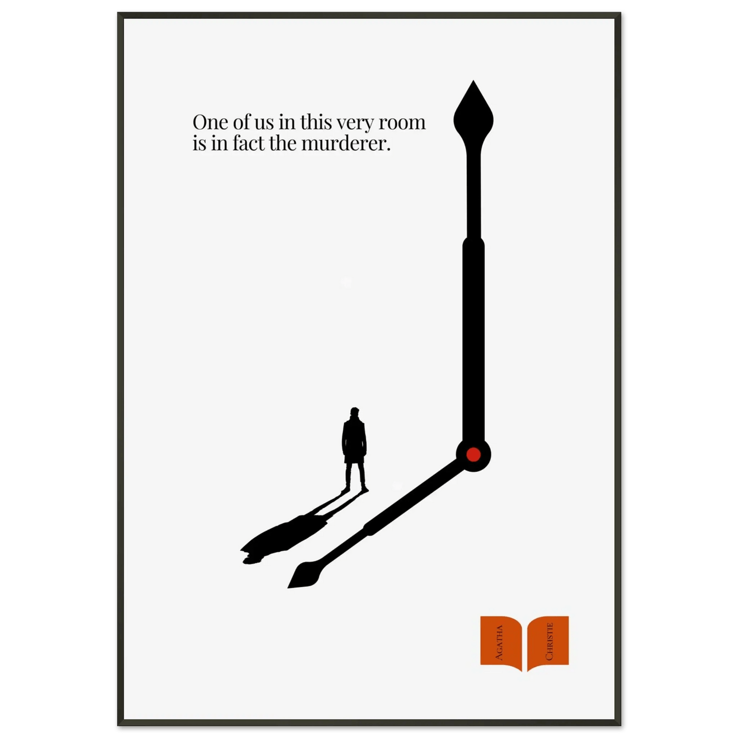 Agatha Christie Minimalist Poster-INK & FRAME STUDIO