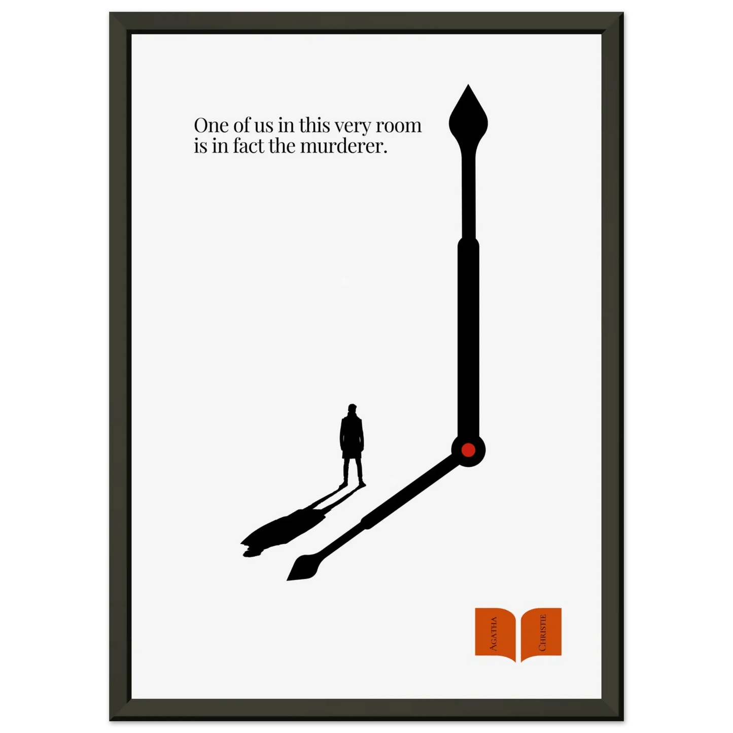 Agatha Christie Minimalist Poster-INK & FRAME STUDIO