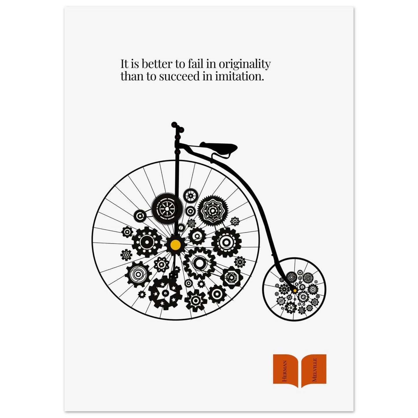 Herman Melville Famous Quote Print-INK & FRAME STUDIO