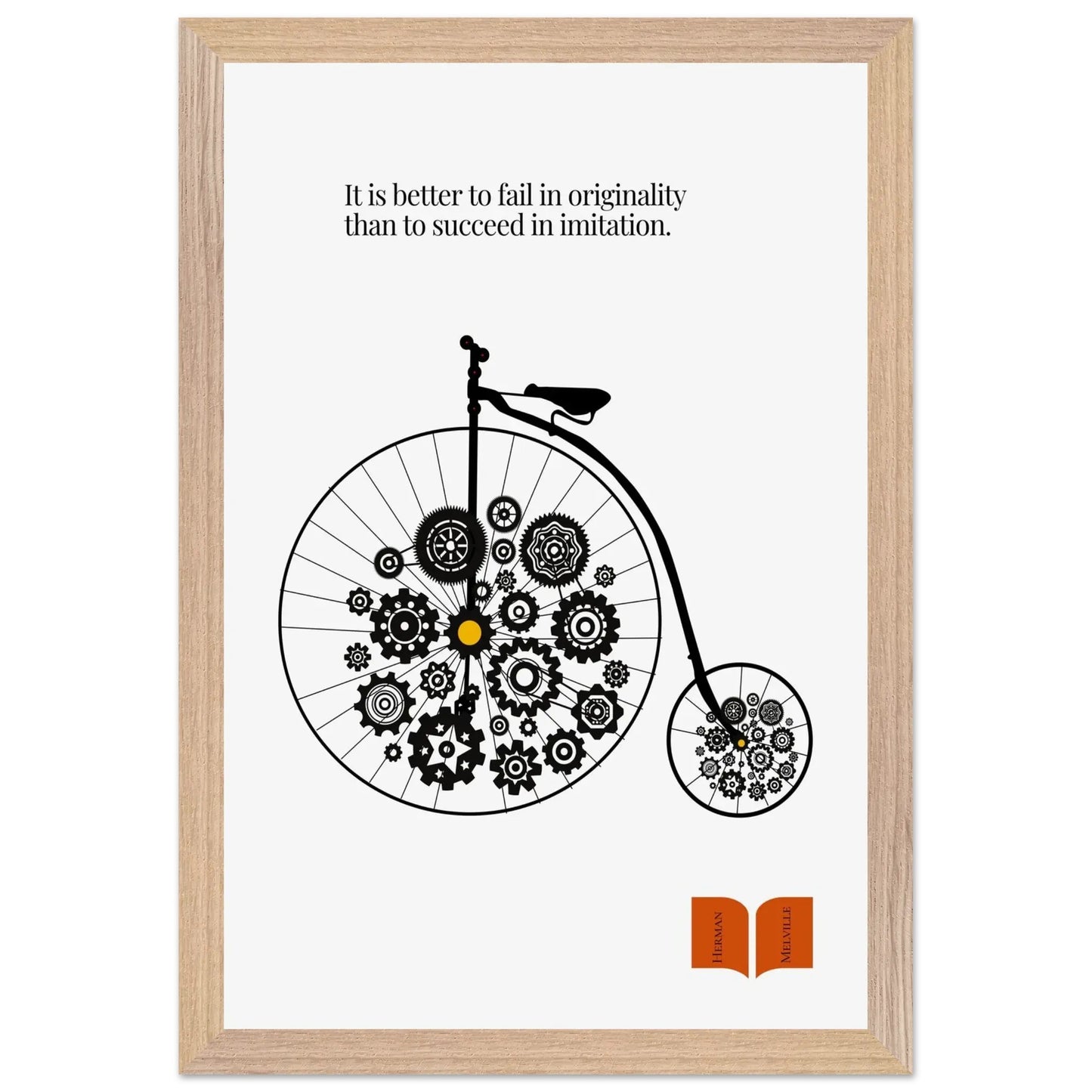 Herman Melville Famous Quote Print-INK & FRAME STUDIO
