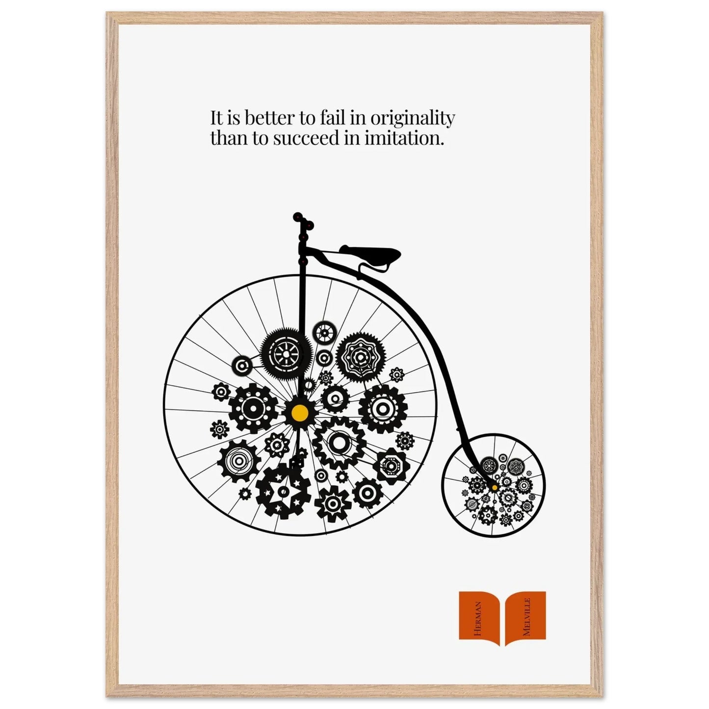 Herman Melville Famous Quote Print-INK & FRAME STUDIO