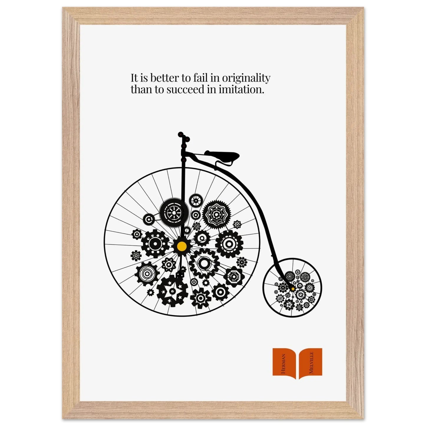 Herman Melville Famous Quote Print-INK & FRAME STUDIO