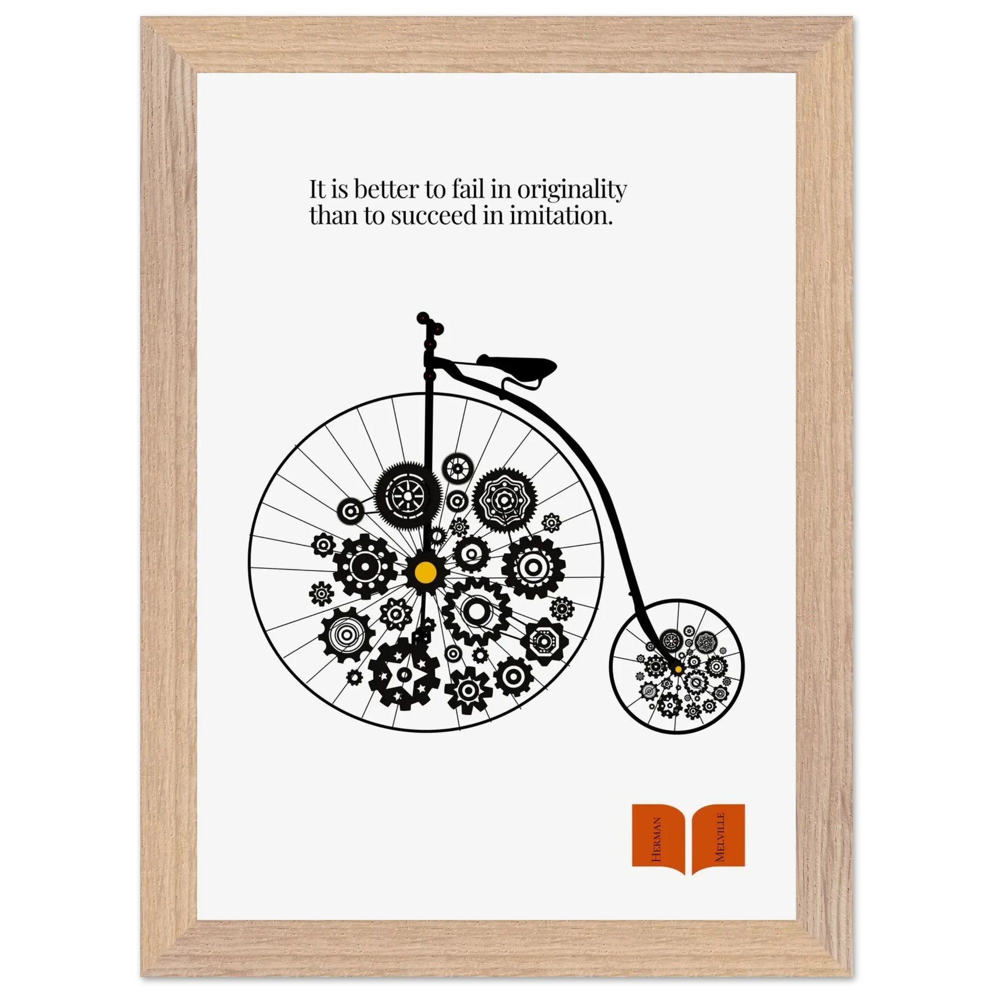 Herman Melville Famous Quote Print-INK & FRAME STUDIO