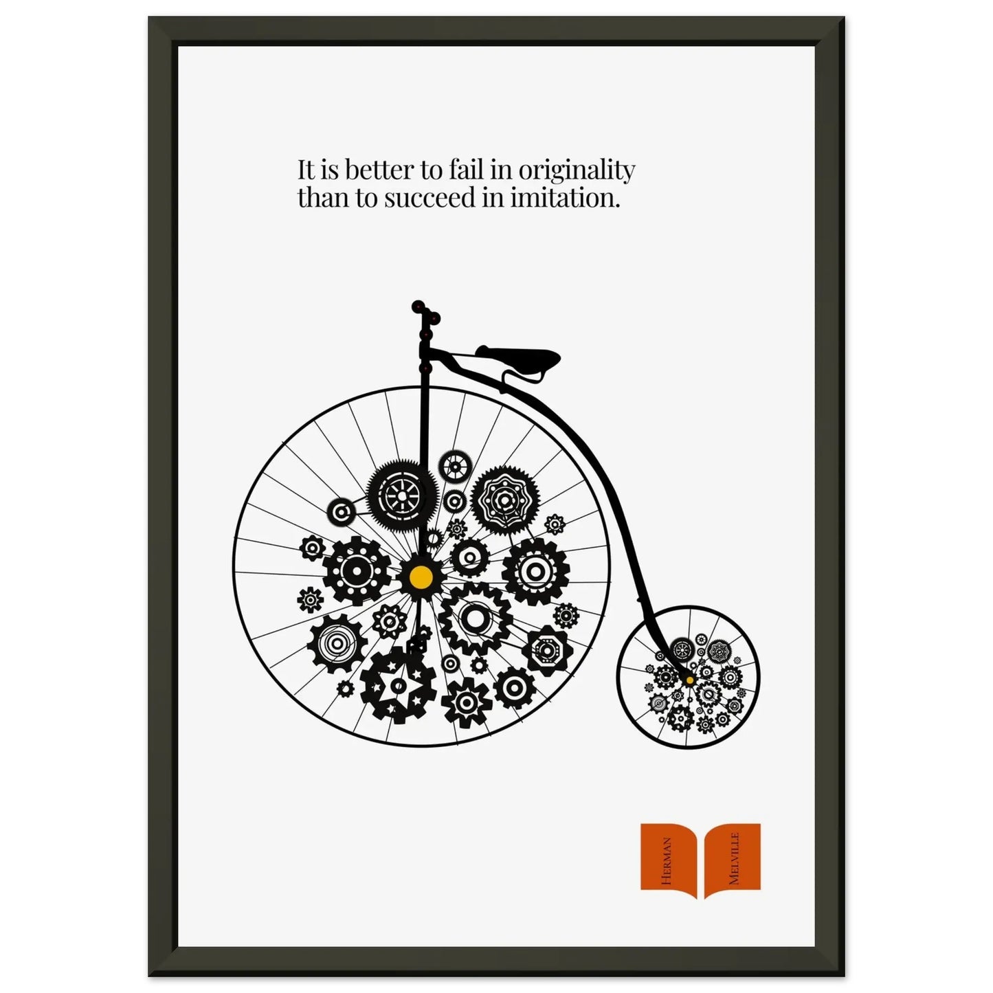 Herman Melville Famous Quote Print-INK & FRAME STUDIO