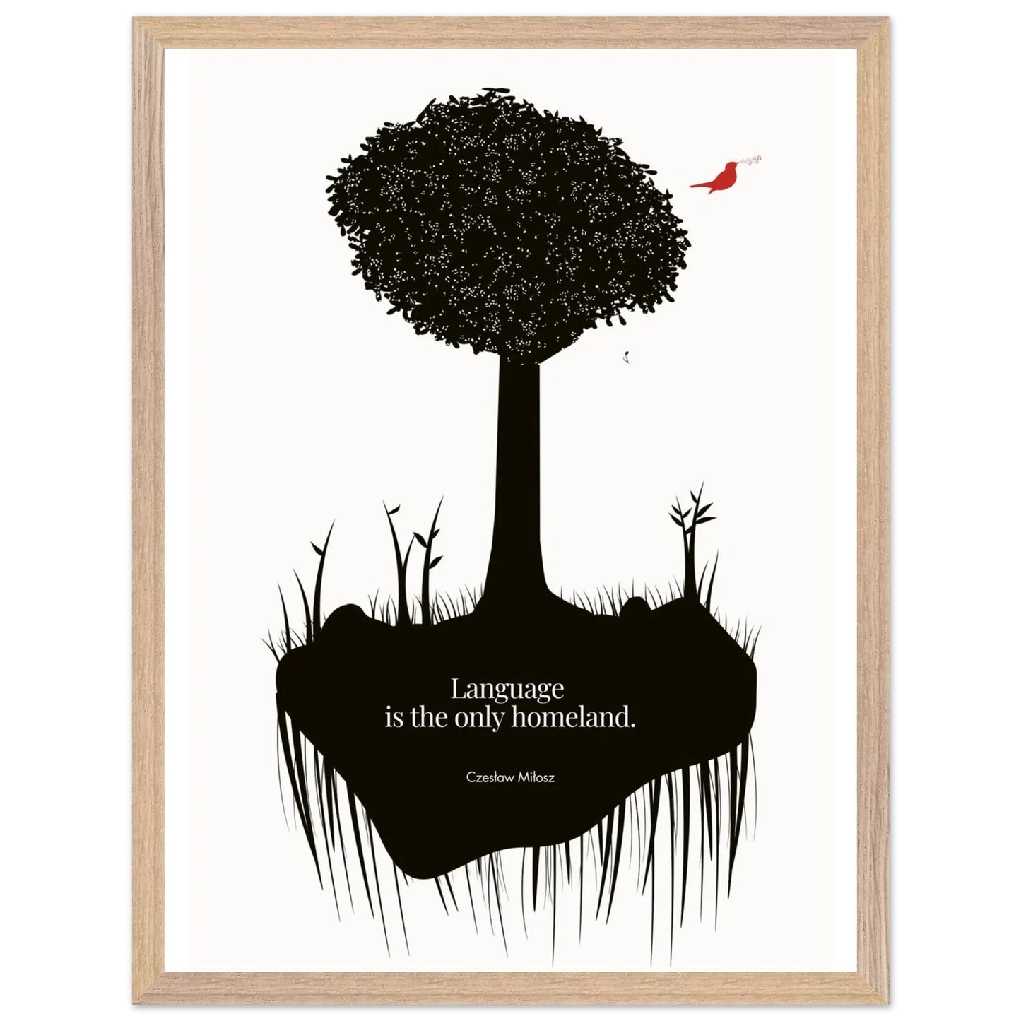 Czes?aw Mi?osz quote | Modern Wall Art-INK & FRAME STUDIO