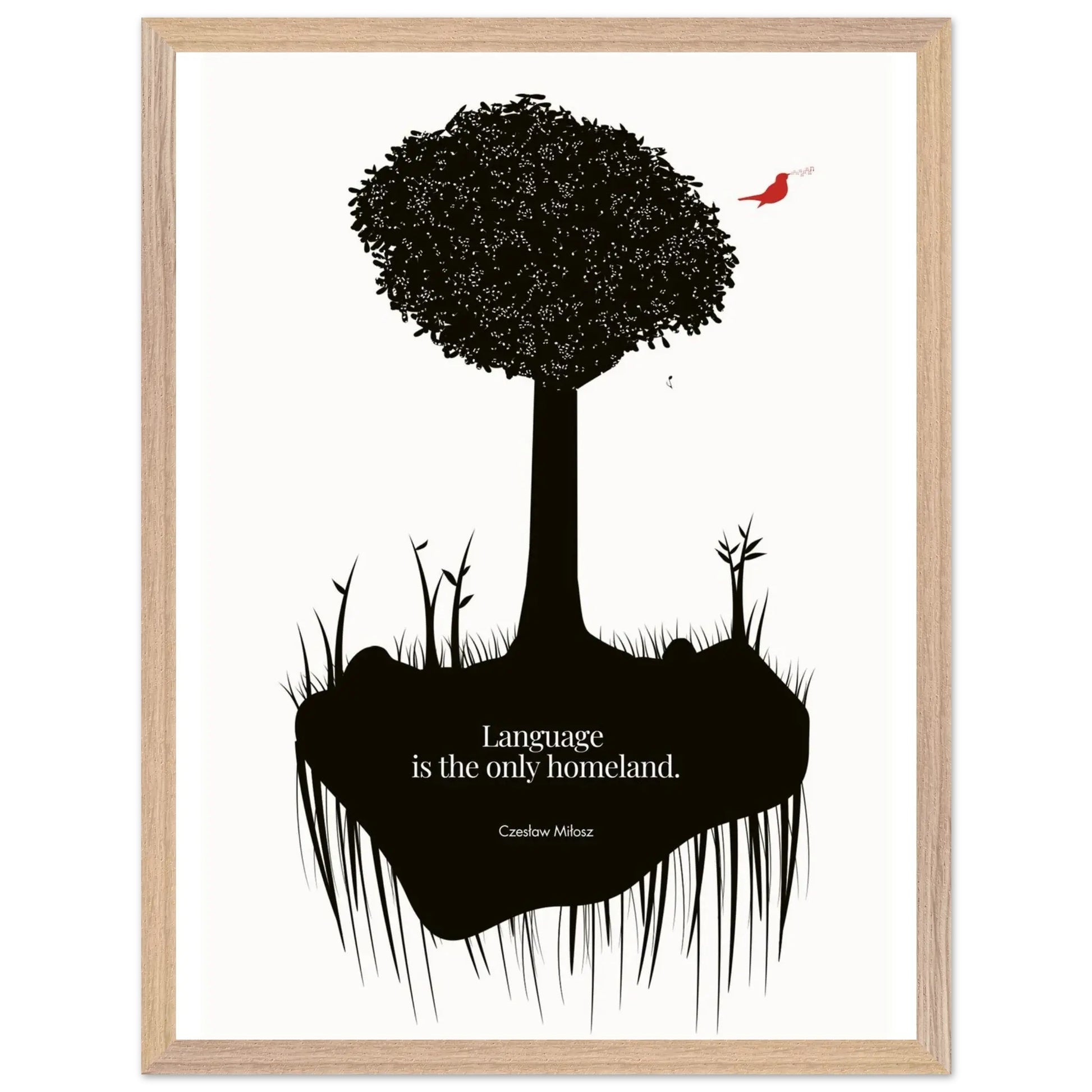 Czes?aw Mi?osz quote | Modern Wall Art-INK & FRAME STUDIO