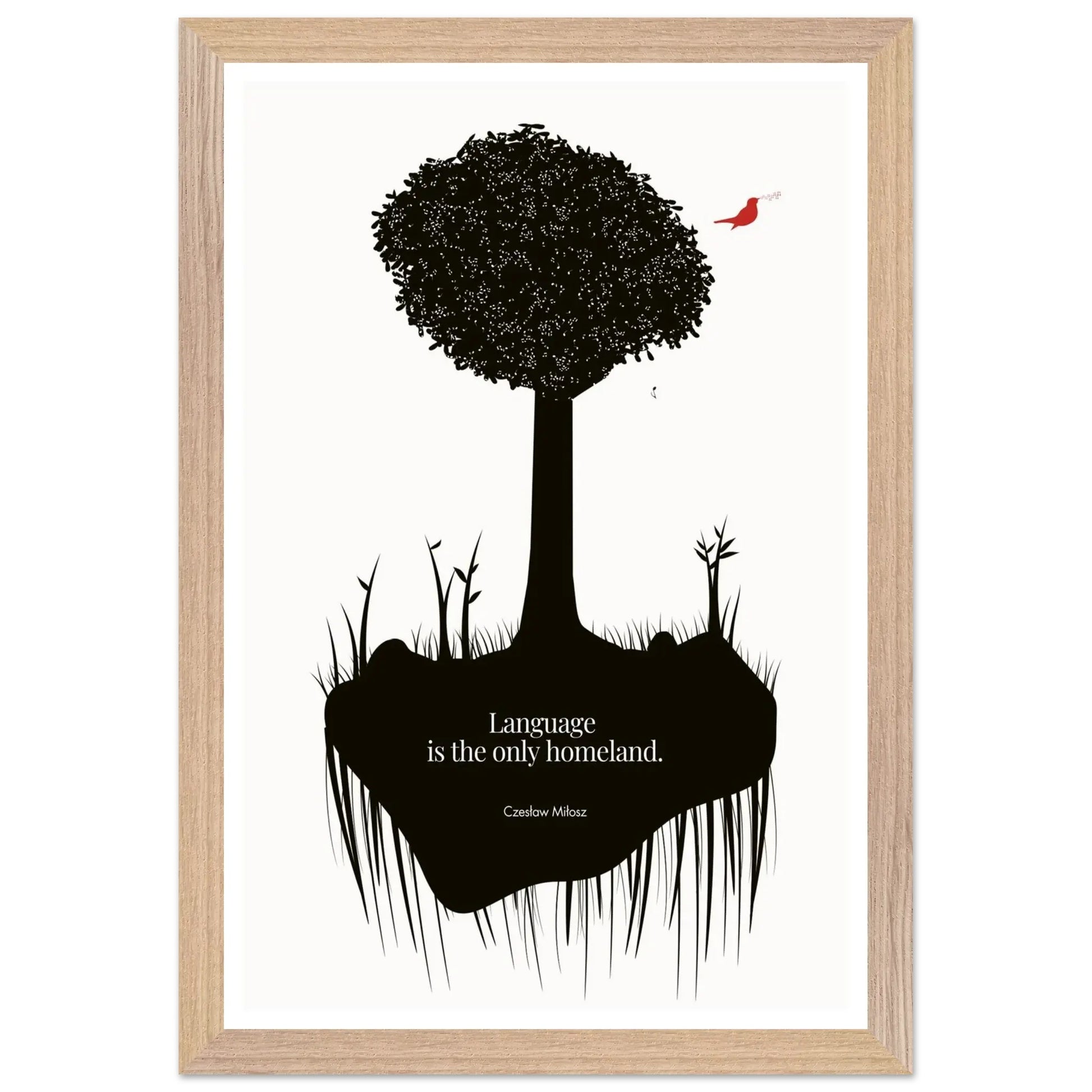 Czes?aw Mi?osz quote | Modern Wall Art-INK & FRAME STUDIO