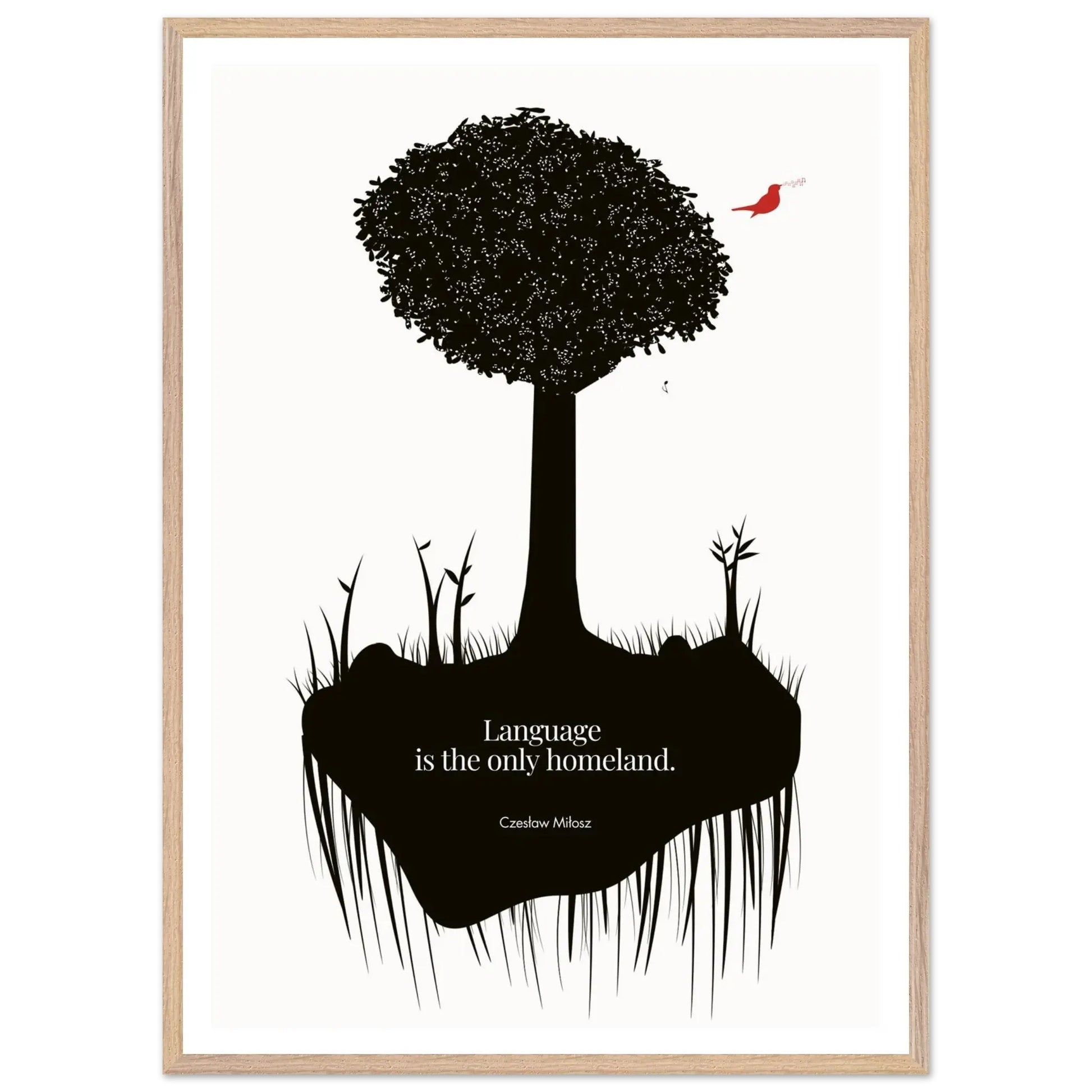 Czes?aw Mi?osz quote | Modern Wall Art-INK & FRAME STUDIO