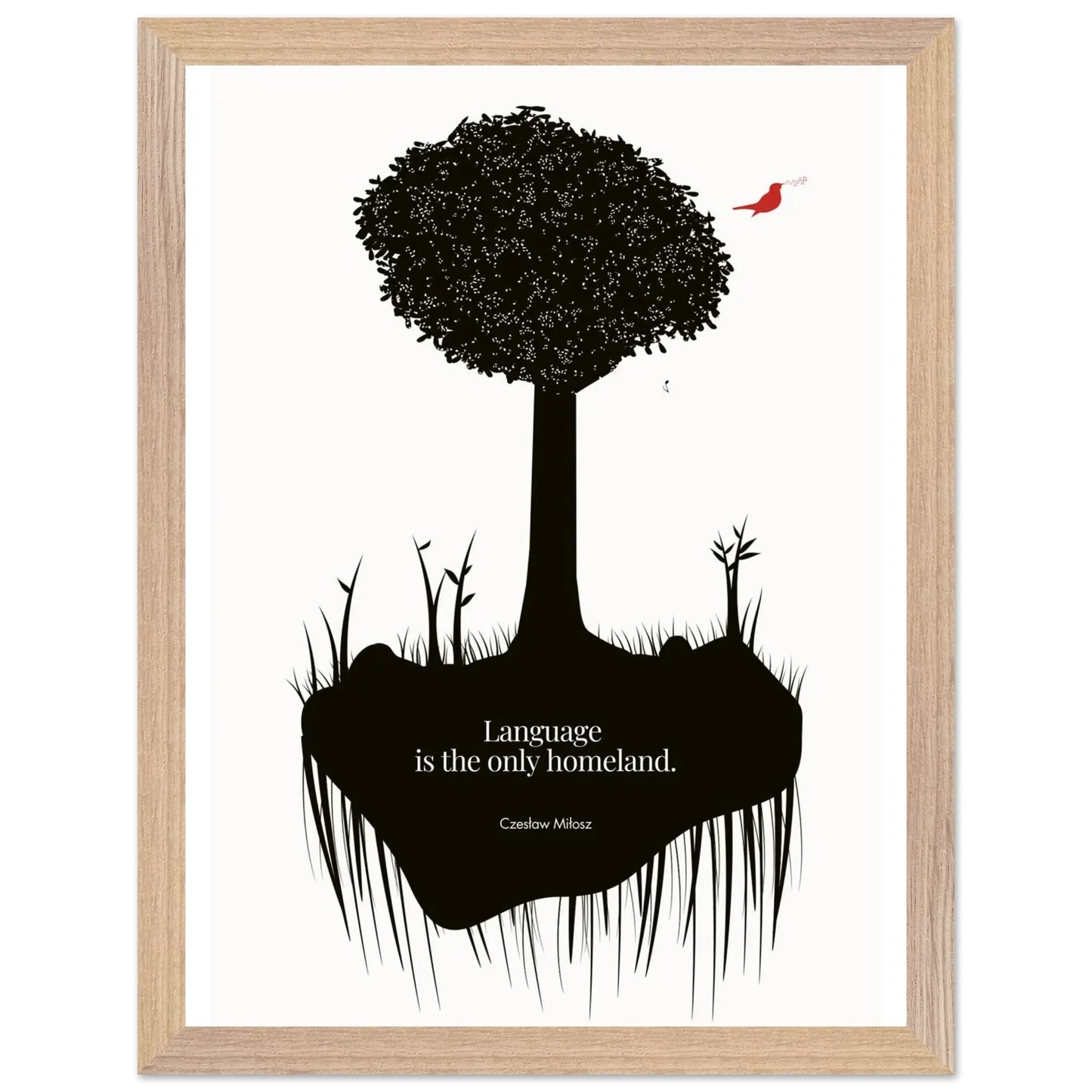 Czes?aw Mi?osz quote | Modern Wall Art-INK & FRAME STUDIO
