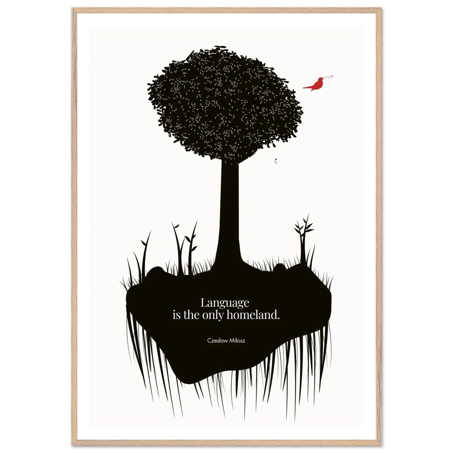 Czes?aw Mi?osz quote | Modern Wall Art-INK & FRAME STUDIO