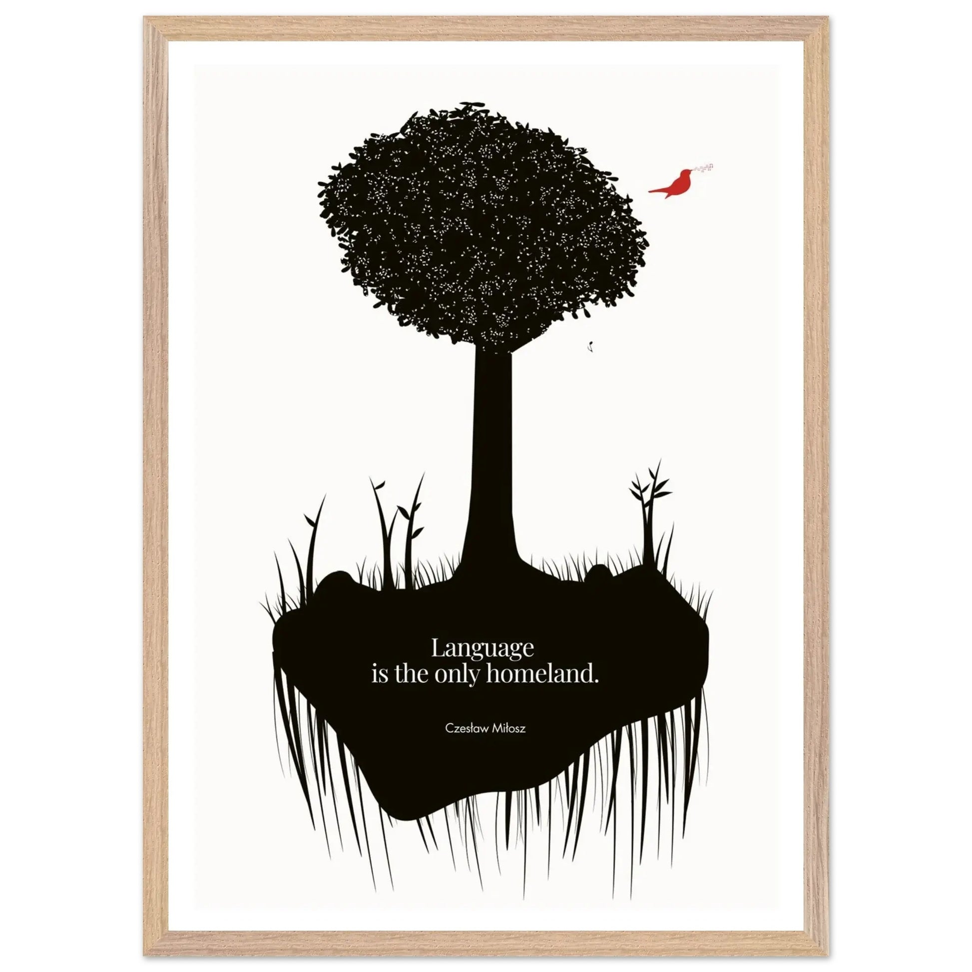 Czes?aw Mi?osz quote | Modern Wall Art-INK & FRAME STUDIO