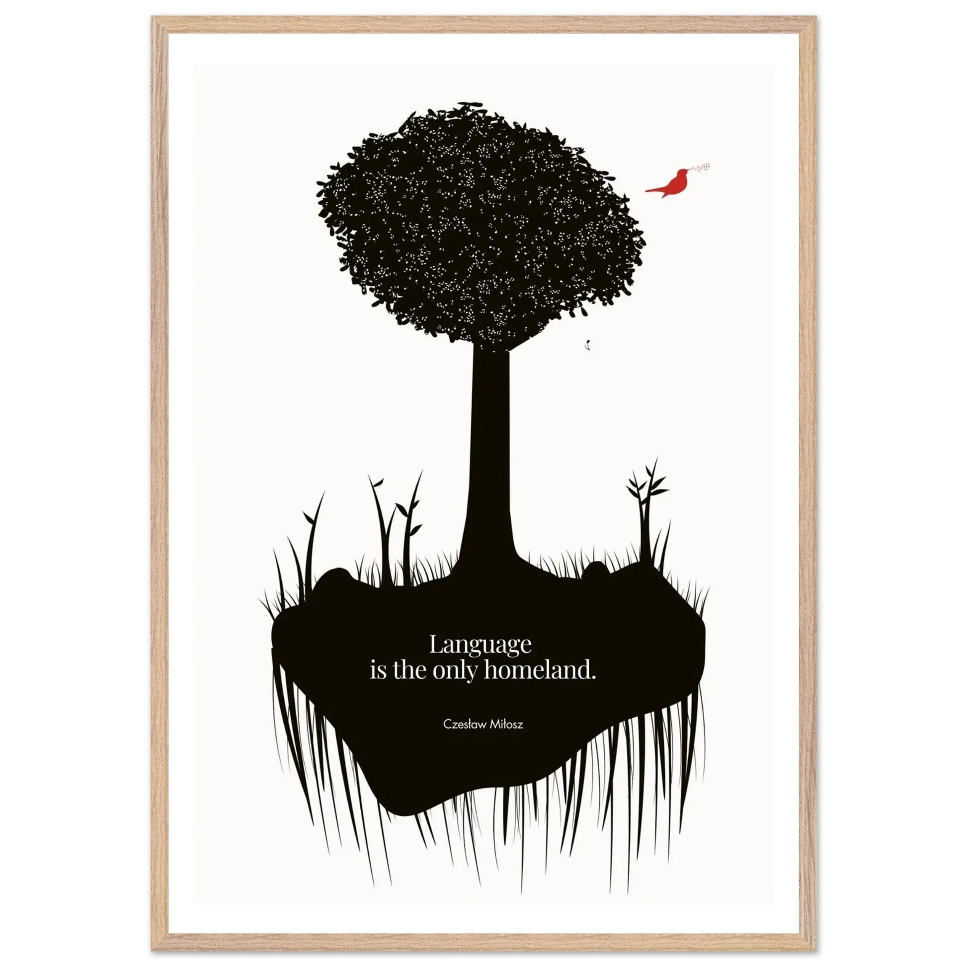 Czes?aw Mi?osz quote | Modern Wall Art-INK & FRAME STUDIO