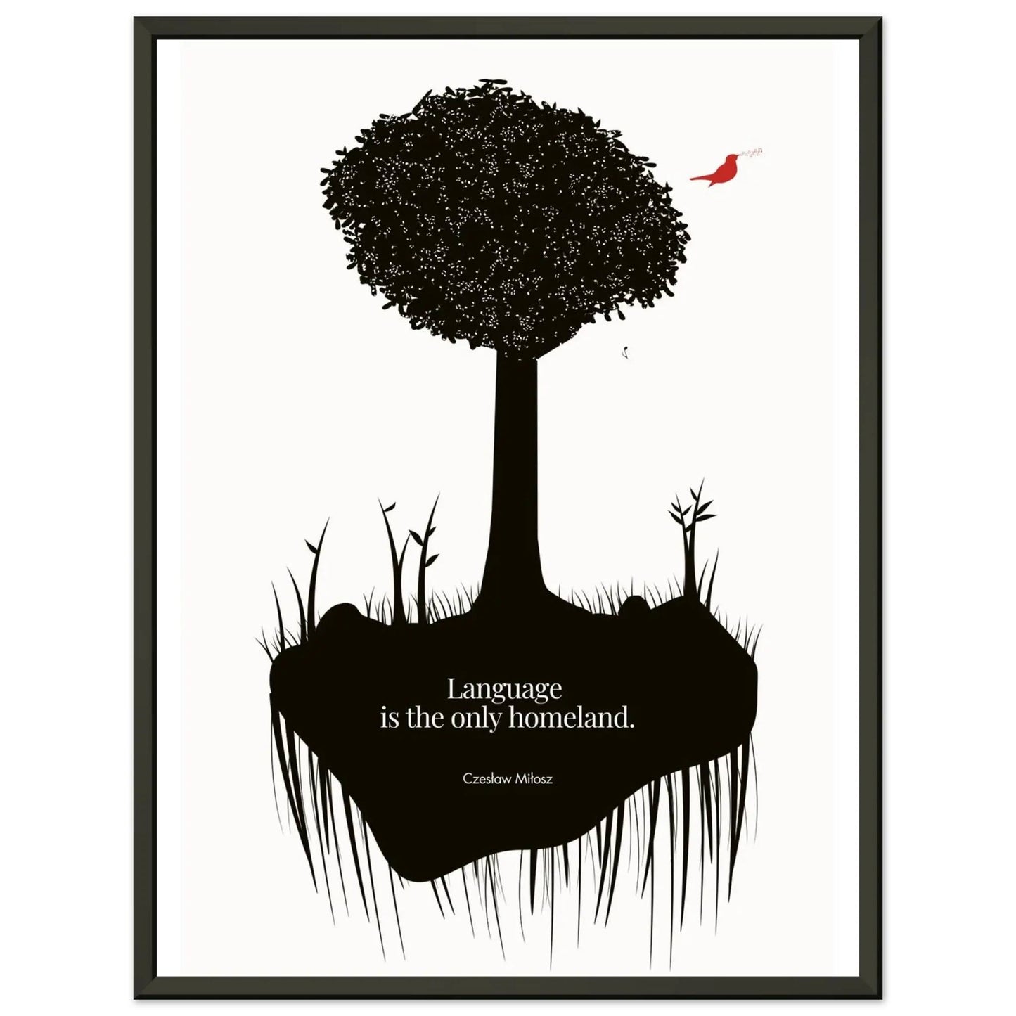 Czes?aw Mi?osz quote | Modern Wall Art-INK & FRAME STUDIO