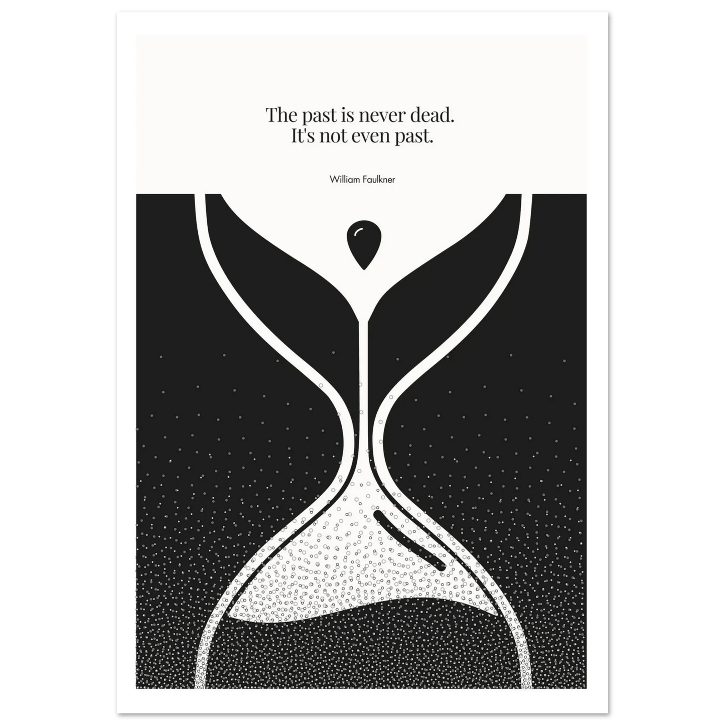 William Faulkner Quote Poster | Minimalist Wall Art-INK & FRAME STUDIO