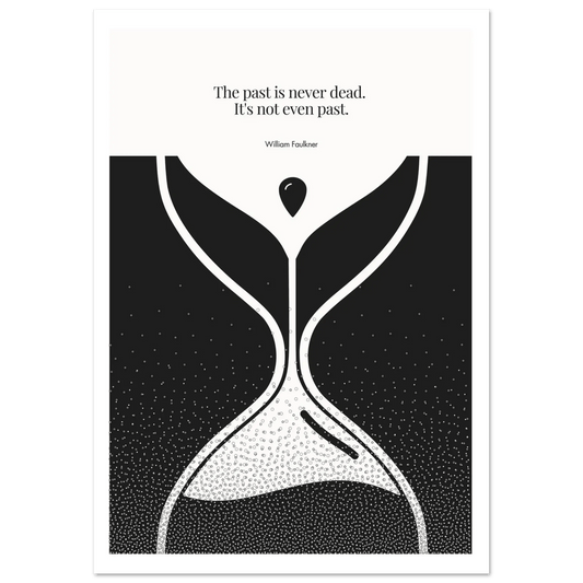 William Faulkner Quote Poster | Minimalist Wall Art-INK & FRAME STUDIO