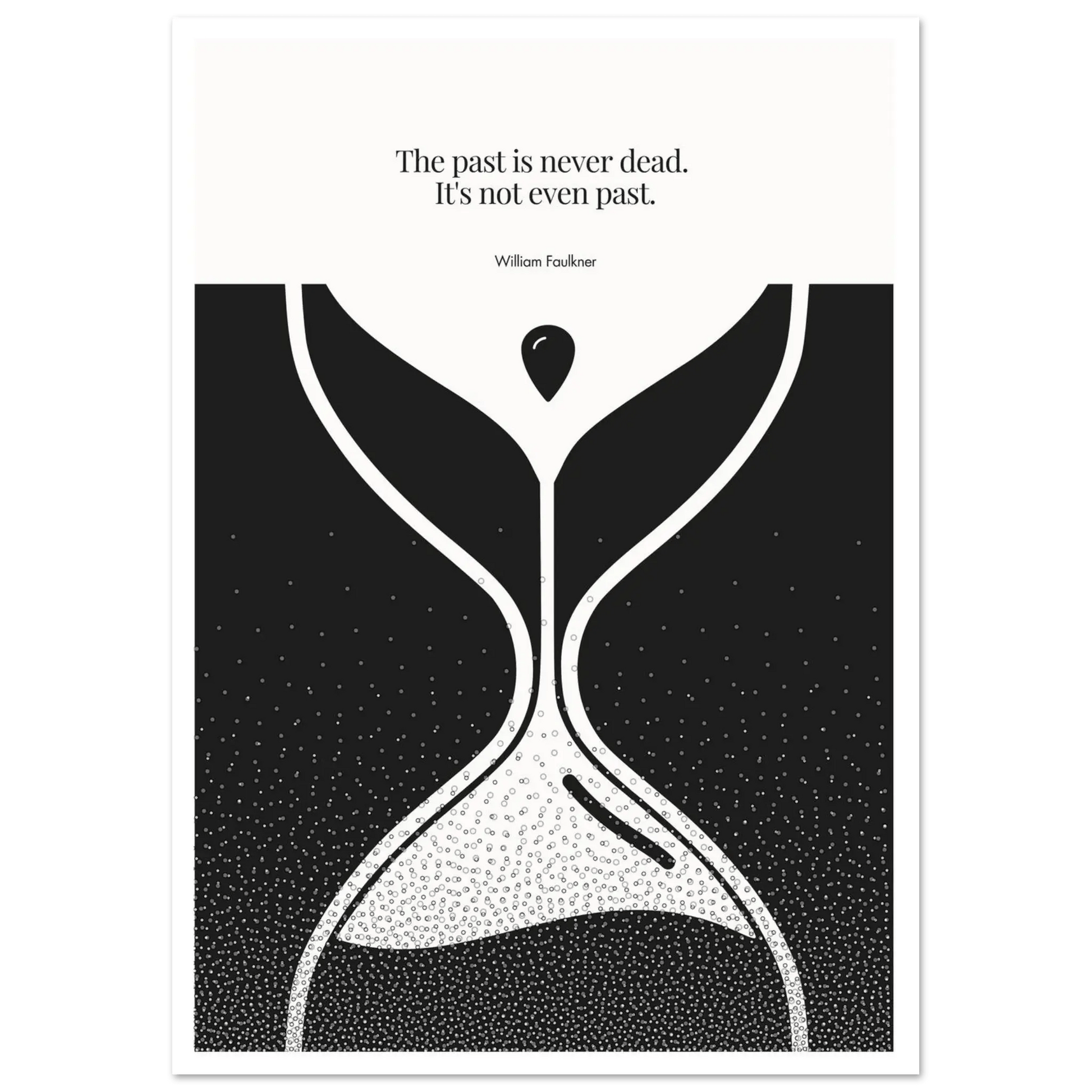 William Faulkner Quote Poster | Minimalist Wall Art-INK & FRAME STUDIO