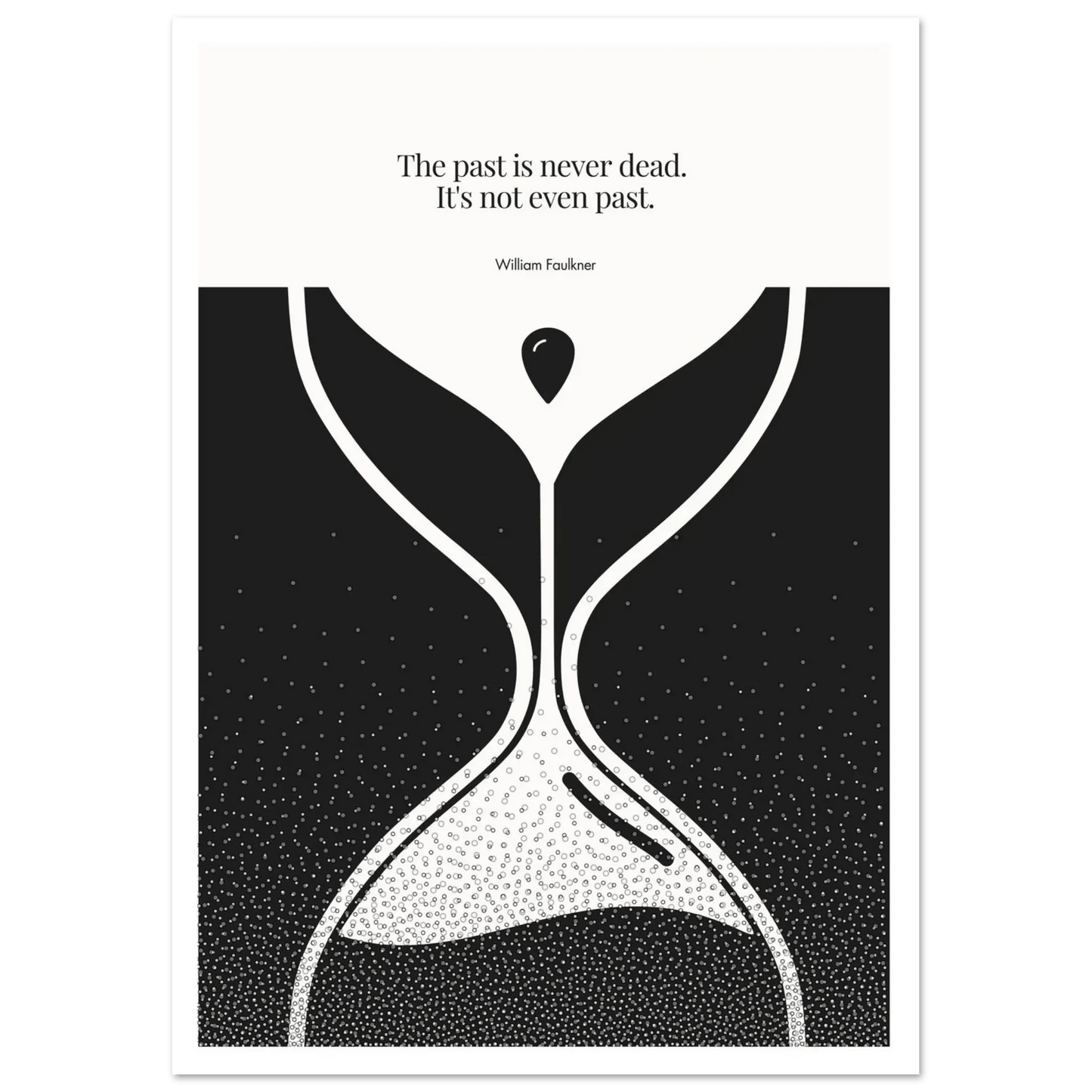 William Faulkner Quote Poster | Minimalist Wall Art-INK & FRAME STUDIO