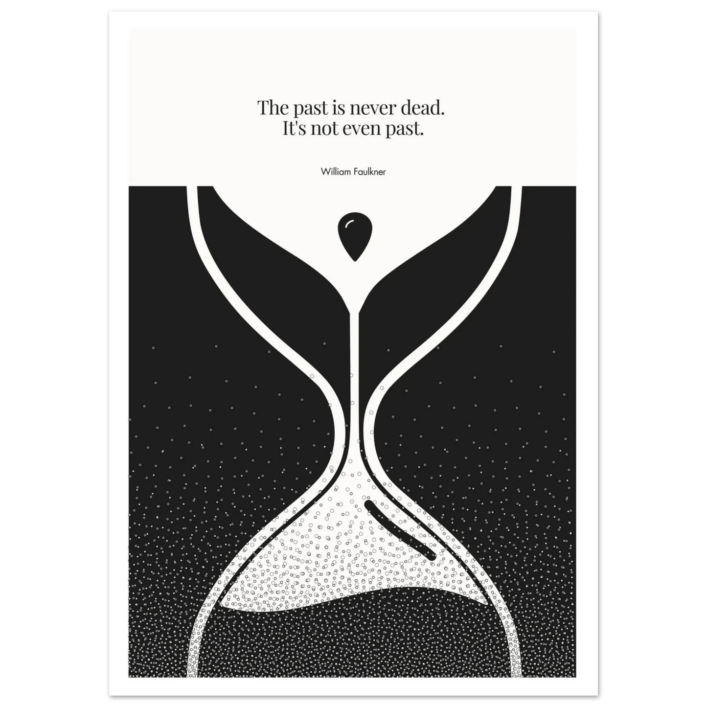 William Faulkner Quote Poster | Minimalist Wall Art-INK & FRAME STUDIO