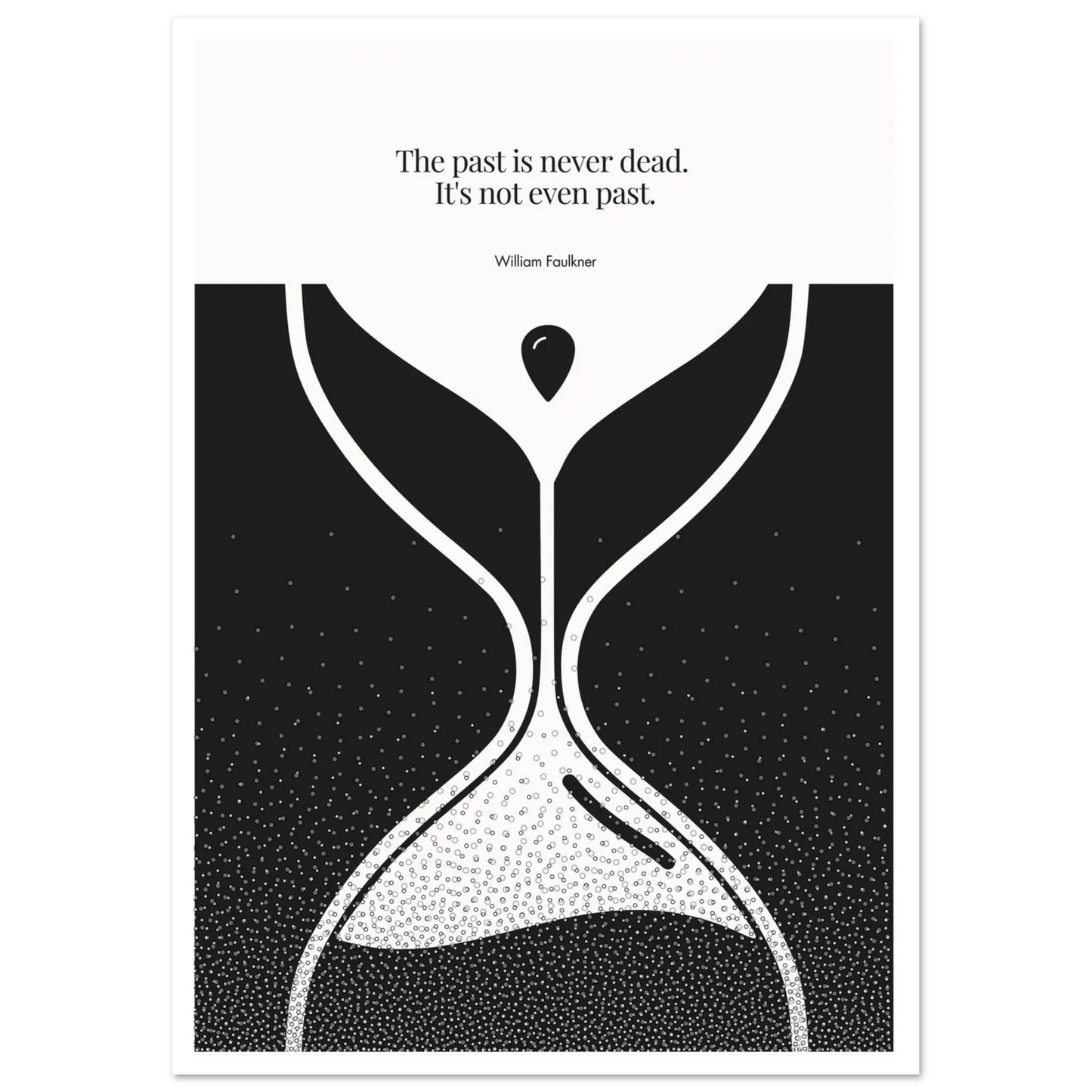 William Faulkner Quote Poster | Minimalist Wall Art-INK & FRAME STUDIO