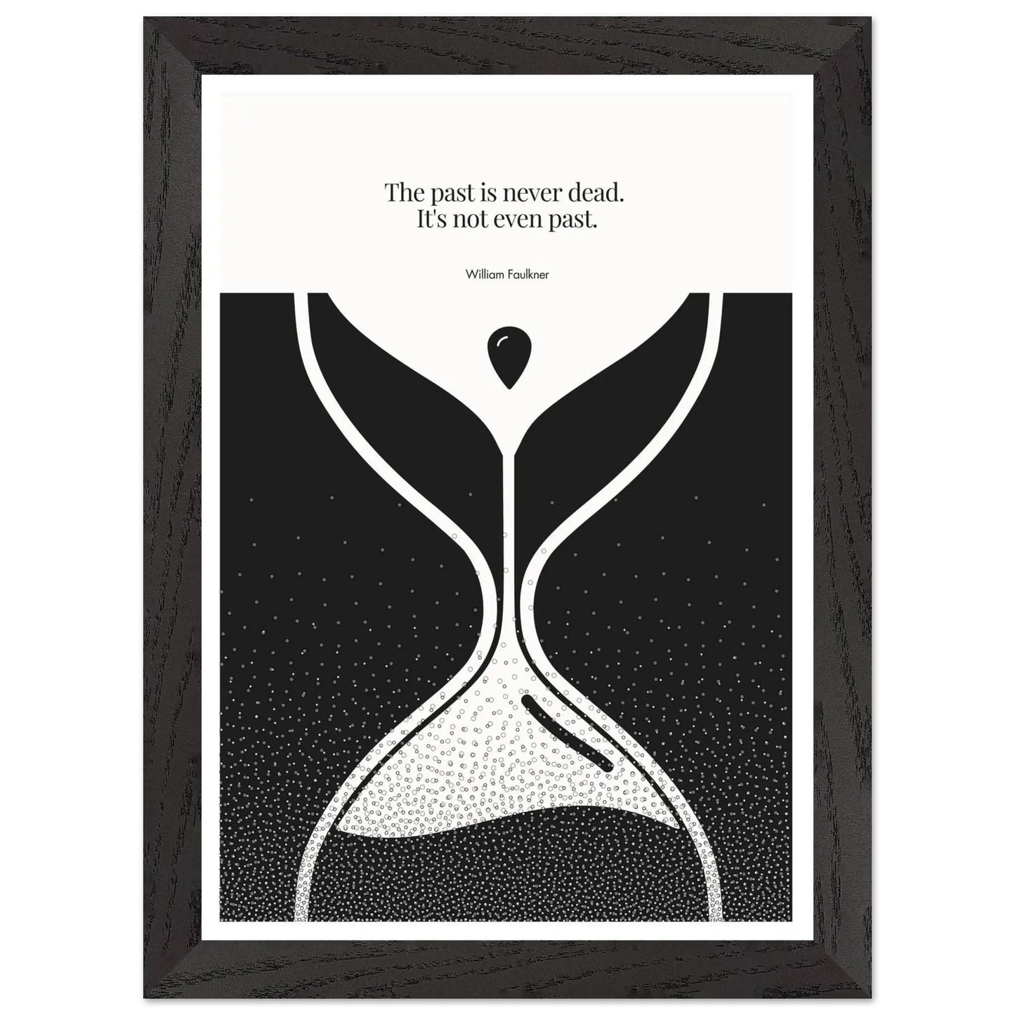 William Faulkner Quote Poster | Minimalist Wall Art-INK & FRAME STUDIO