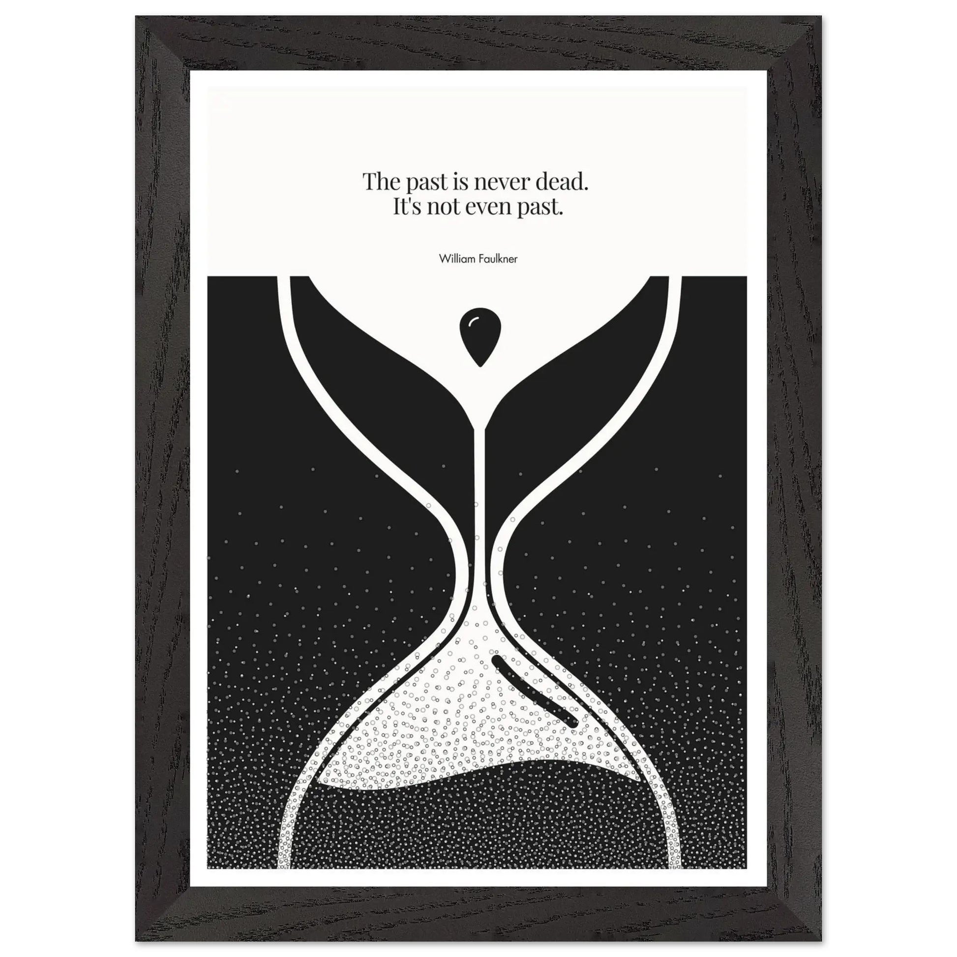 William Faulkner Quote Poster | Minimalist Wall Art-INK & FRAME STUDIO