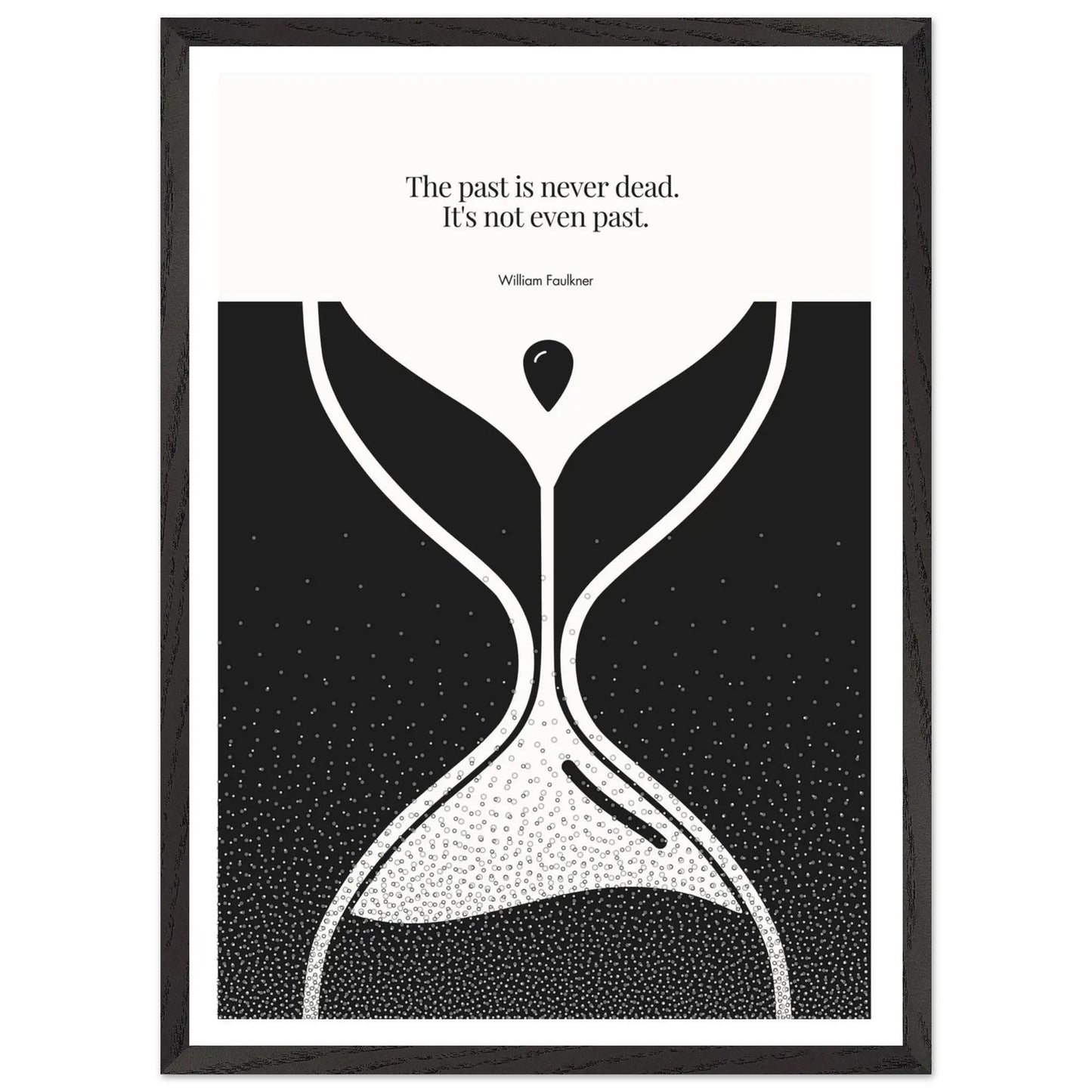 William Faulkner Quote Poster | Minimalist Wall Art-INK & FRAME STUDIO