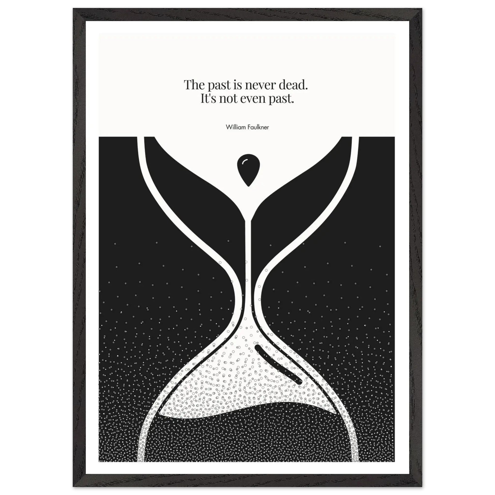William Faulkner Quote Poster | Minimalist Wall Art-INK & FRAME STUDIO