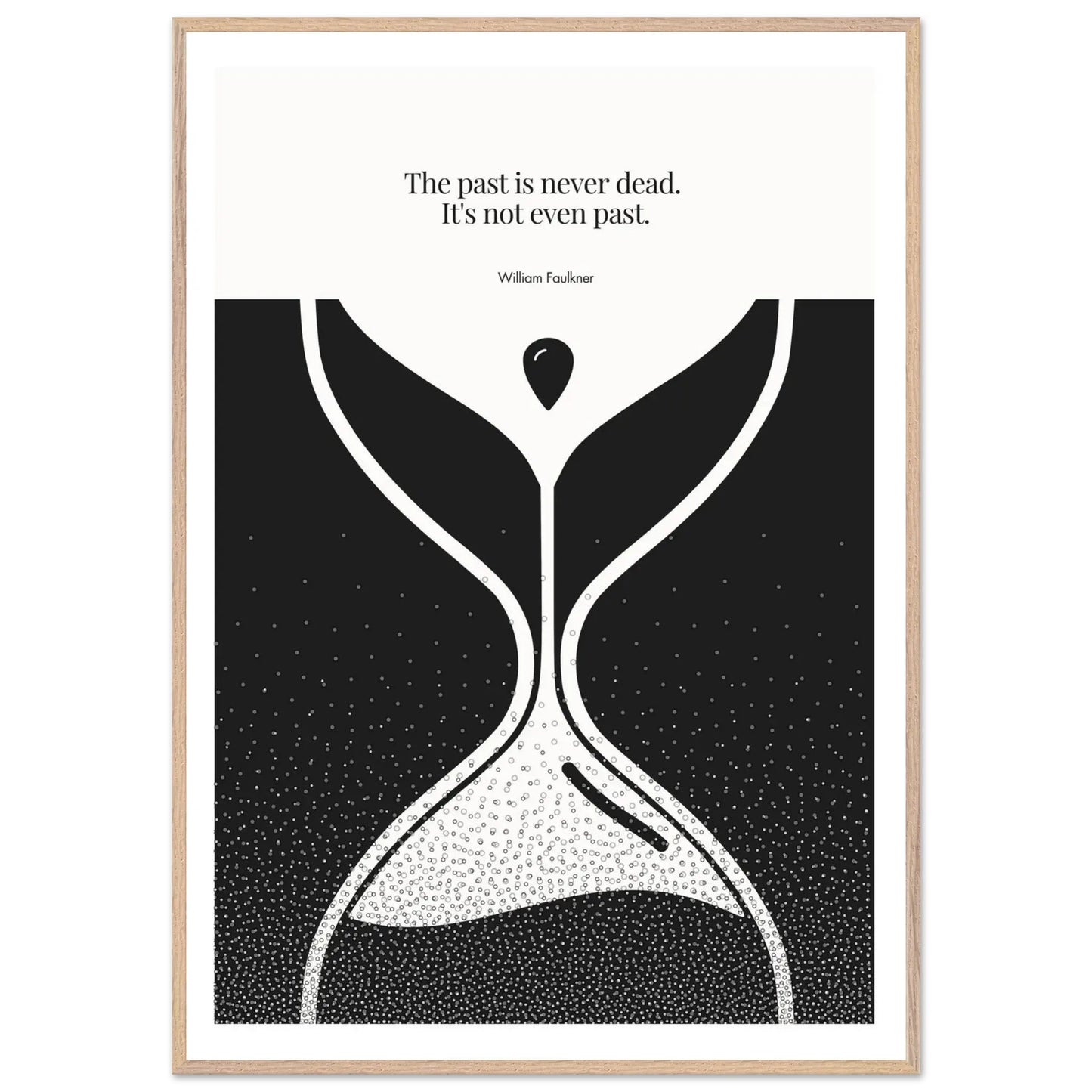 William Faulkner Quote Poster | Minimalist Wall Art-INK & FRAME STUDIO