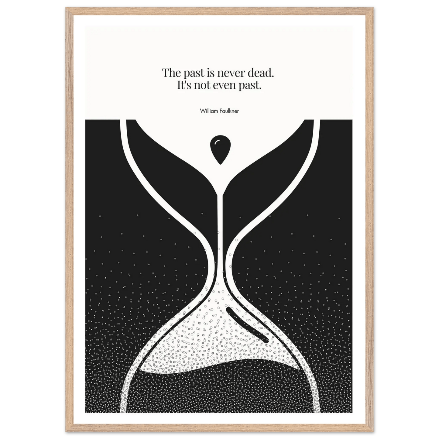 William Faulkner Quote Poster | Minimalist Wall Art-INK & FRAME STUDIO
