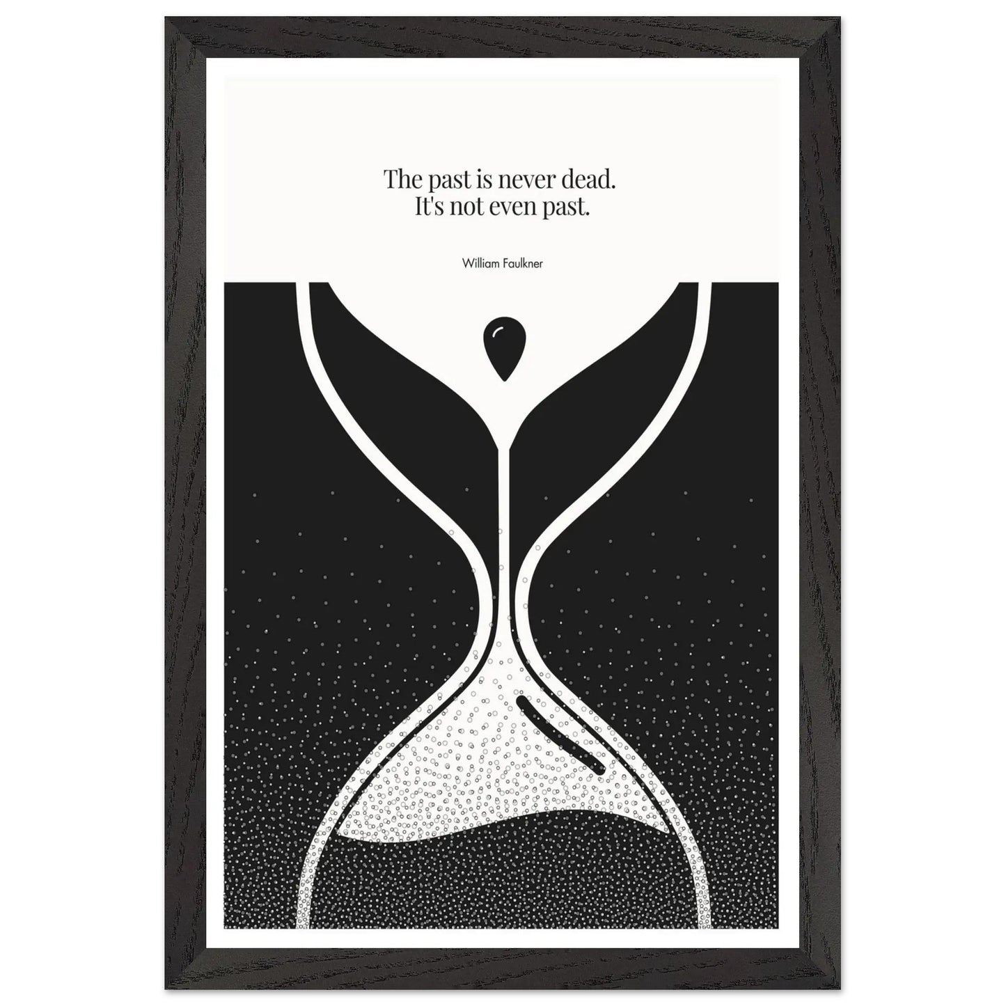 William Faulkner Quote Poster | Minimalist Wall Art-INK & FRAME STUDIO
