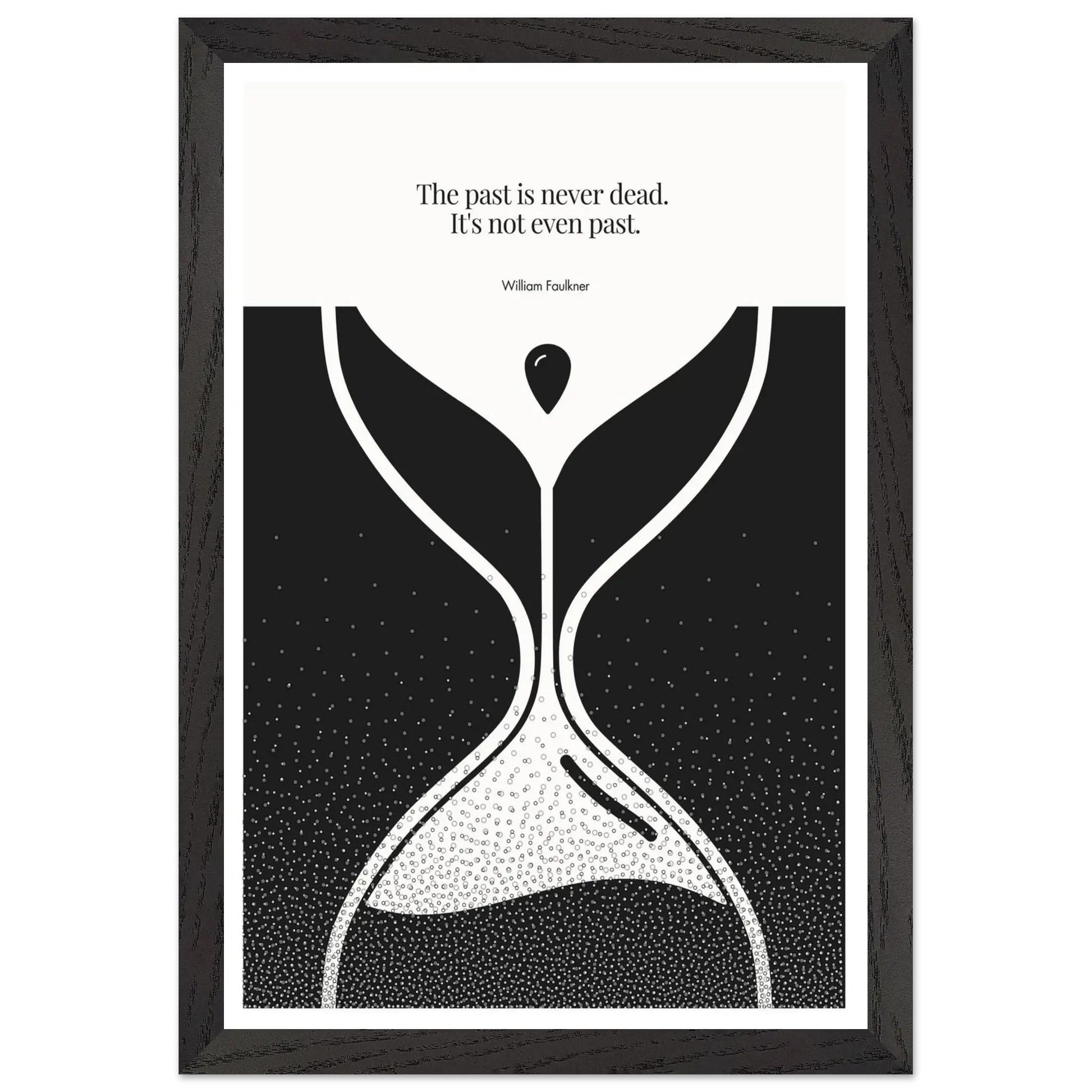 William Faulkner Quote Poster | Minimalist Wall Art-INK & FRAME STUDIO
