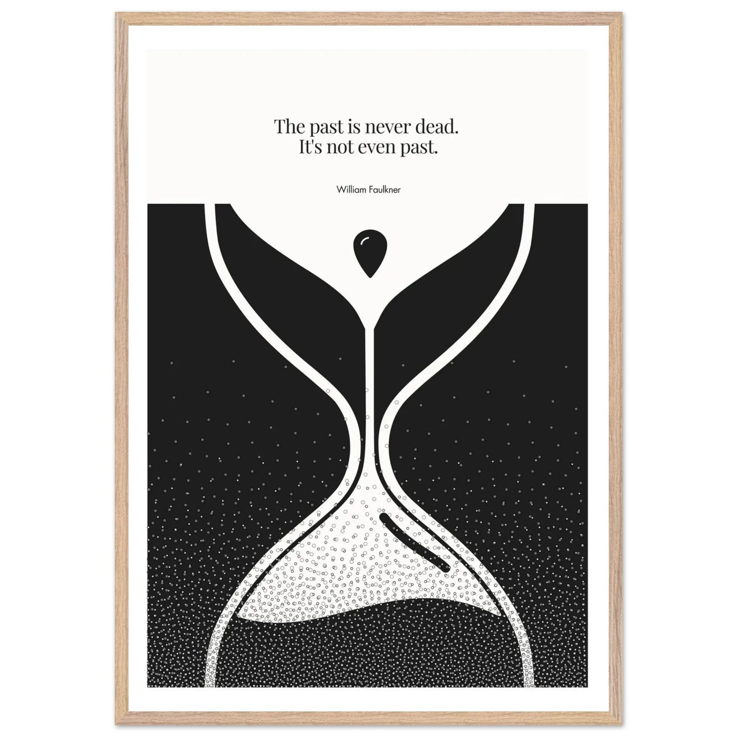 William Faulkner Quote Poster | Minimalist Wall Art-INK & FRAME STUDIO
